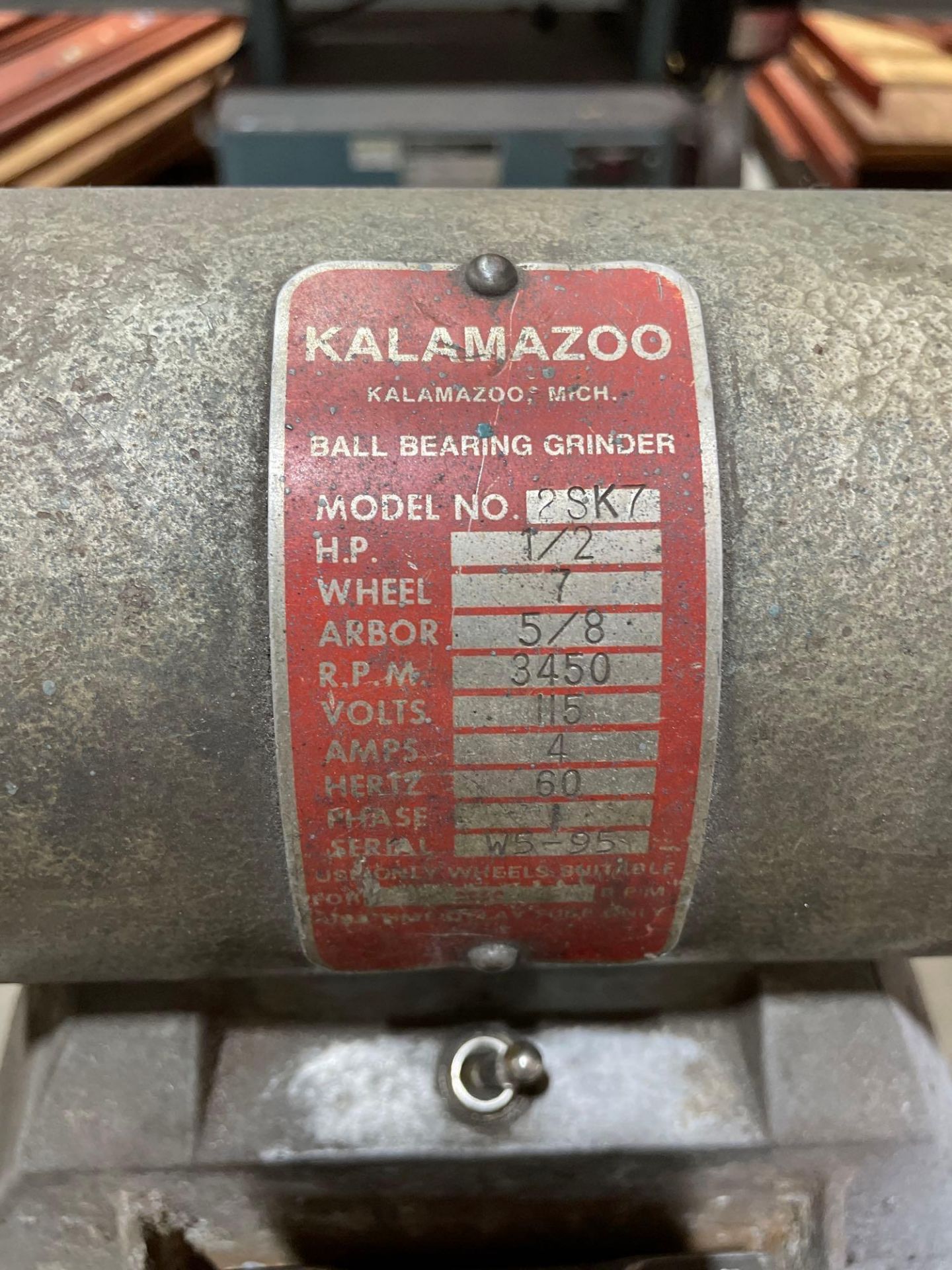 Kalamazoo Model 2SK7 Ball Bearing Grinder and Sander - Image 2 of 6