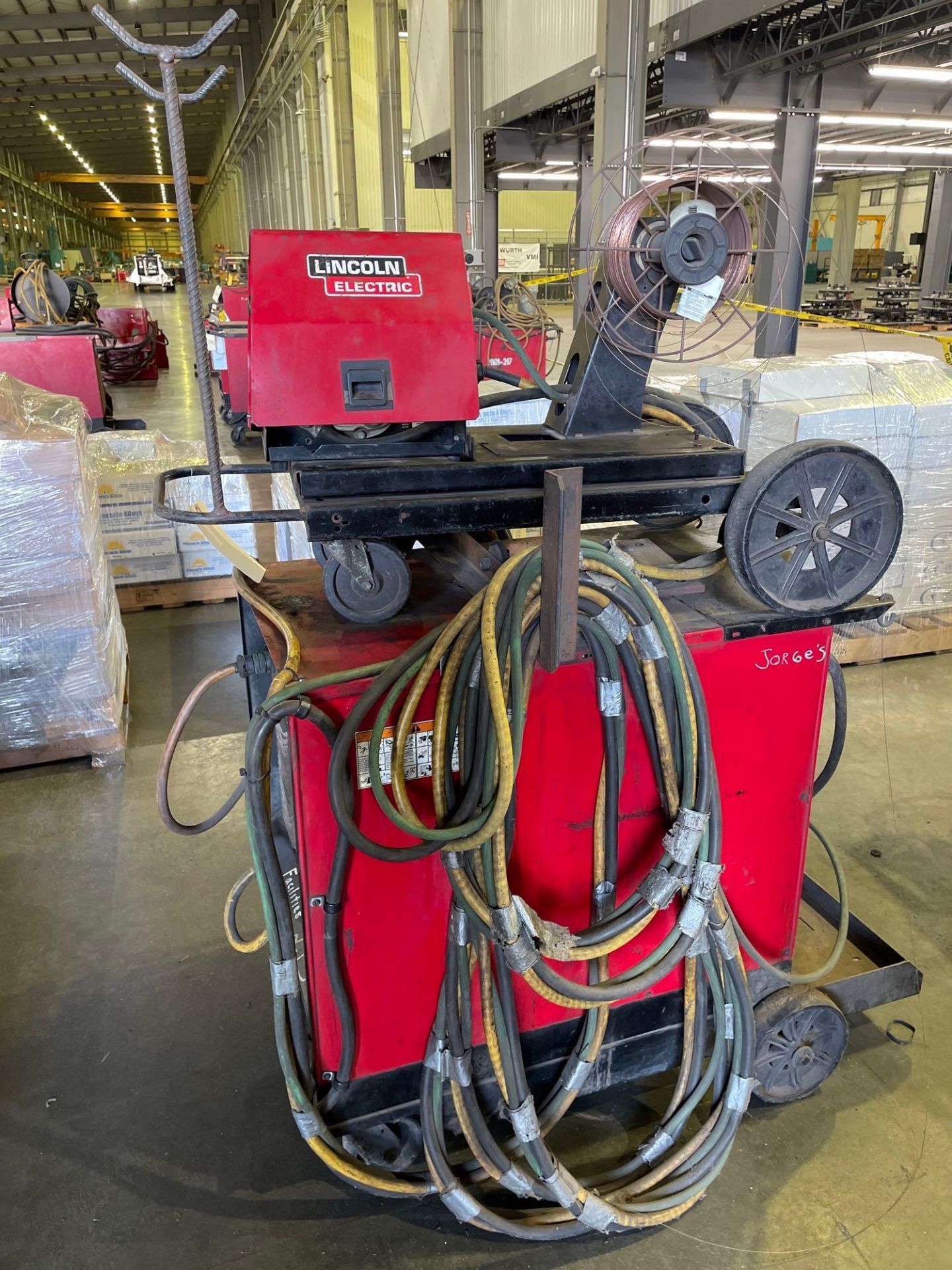 Lincoln Electric CV-400 Welder Power Source with Lincoln Electric LF-74 Wire Feeder - Image 8 of 9