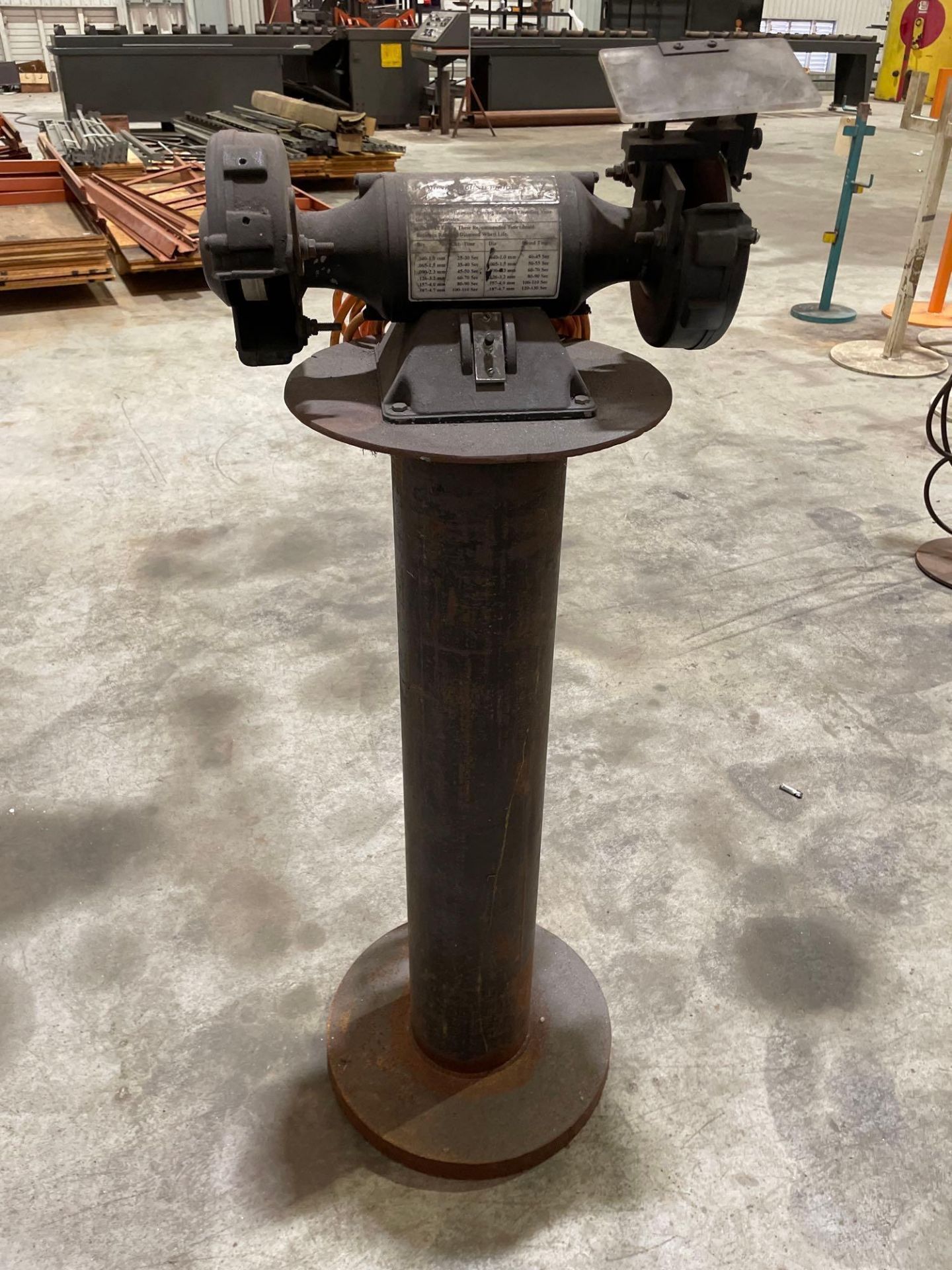 Diamond Ground Products Double End Grinder on Pedestal