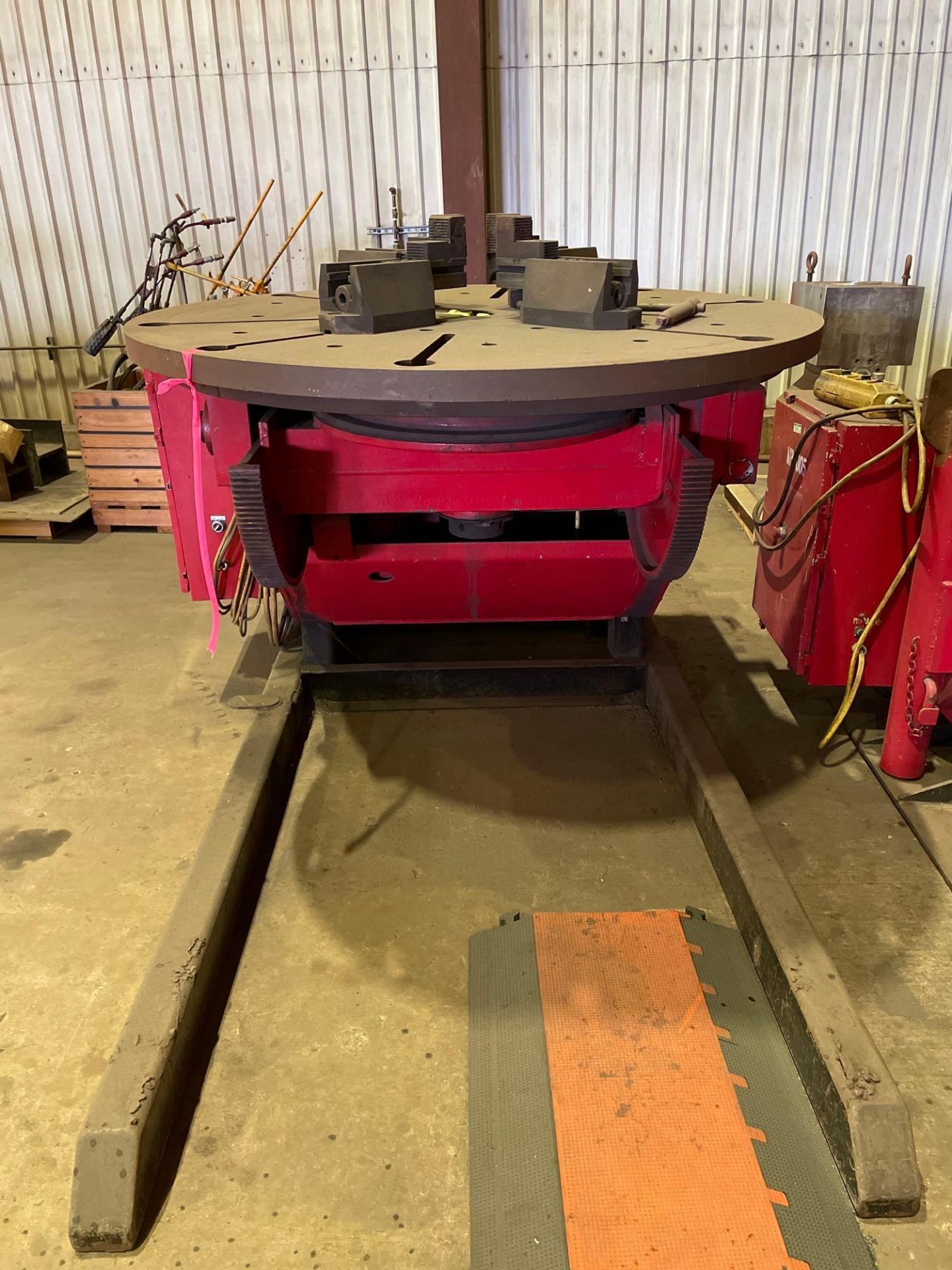 60” Aronson Tilting Welding Positioner, Foot Pedal Activated, Heavy Duty Base