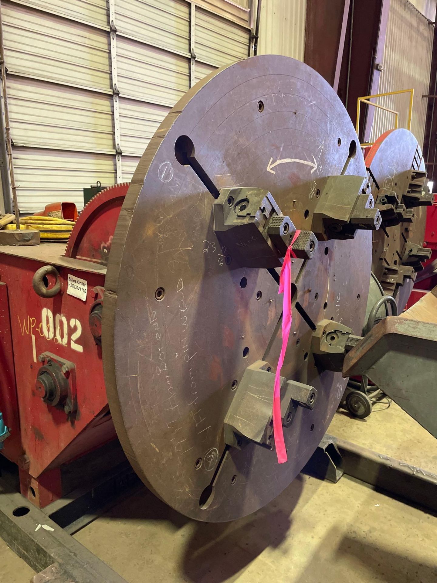 60” Aronson Tilting Welding Positioner, with (4) HD Jaws - Image 3 of 6