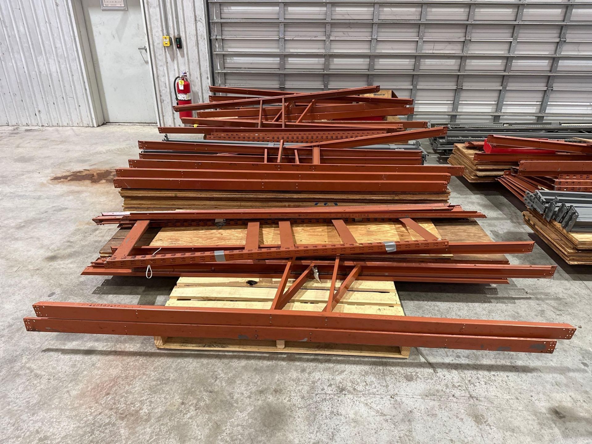 Lot: Pallet Rack, Assorted Size, with Wood Insets - Image 9 of 11