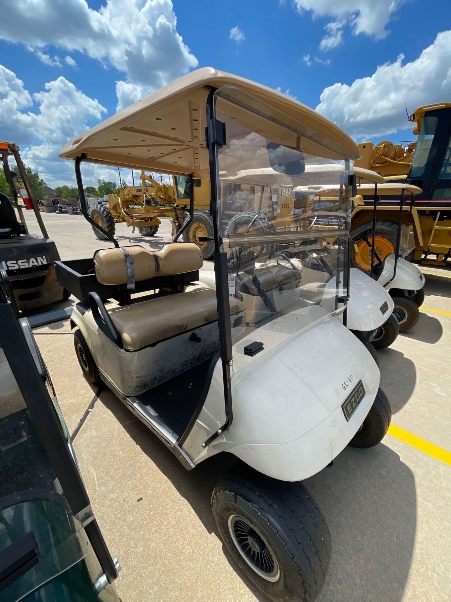 EZ-GO Cart with Rear Cargo Bed, Folding Front Windshield - Image 3 of 7