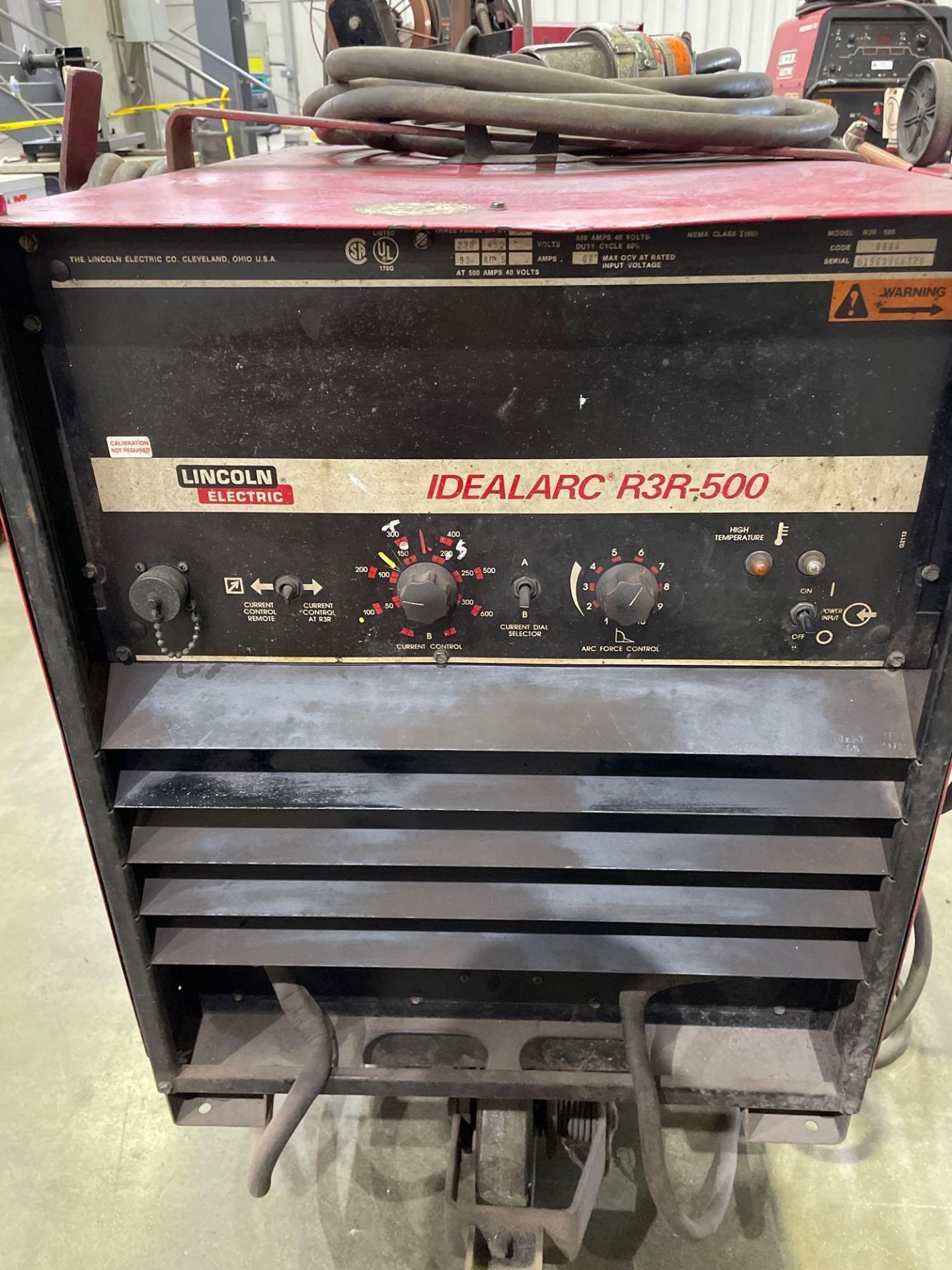 Lincoln Electric IdealArc R3R-500 Welding Power Source - Image 2 of 6