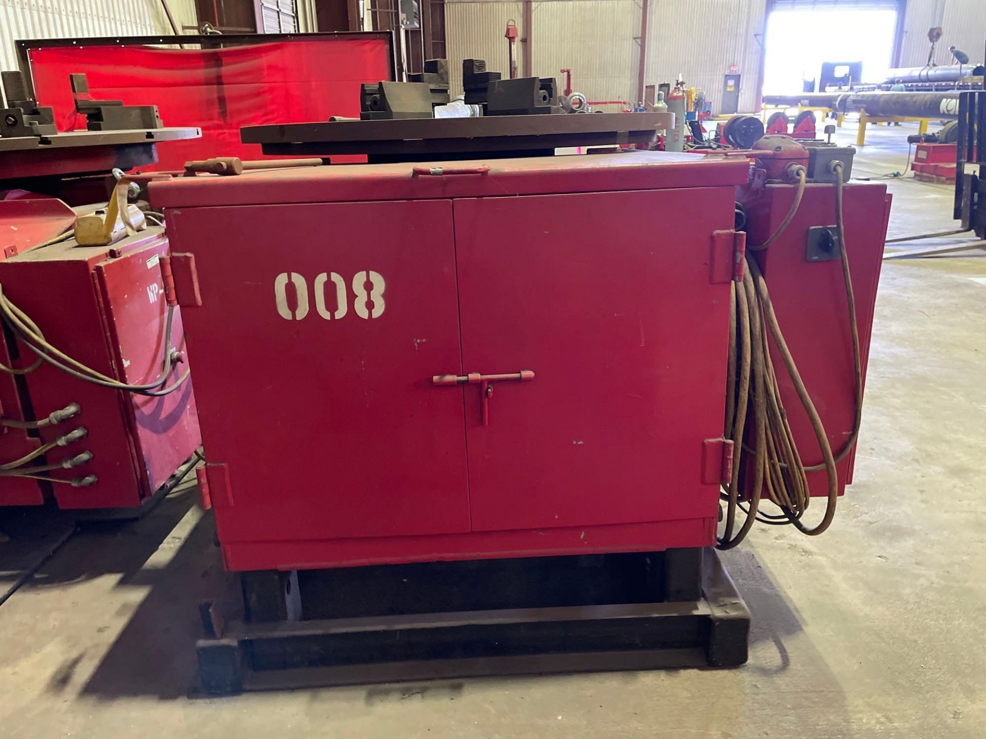 60” Aronson Tilting Welding Positioner, Foot Pedal Activated, Heavy Duty Base - Image 3 of 10