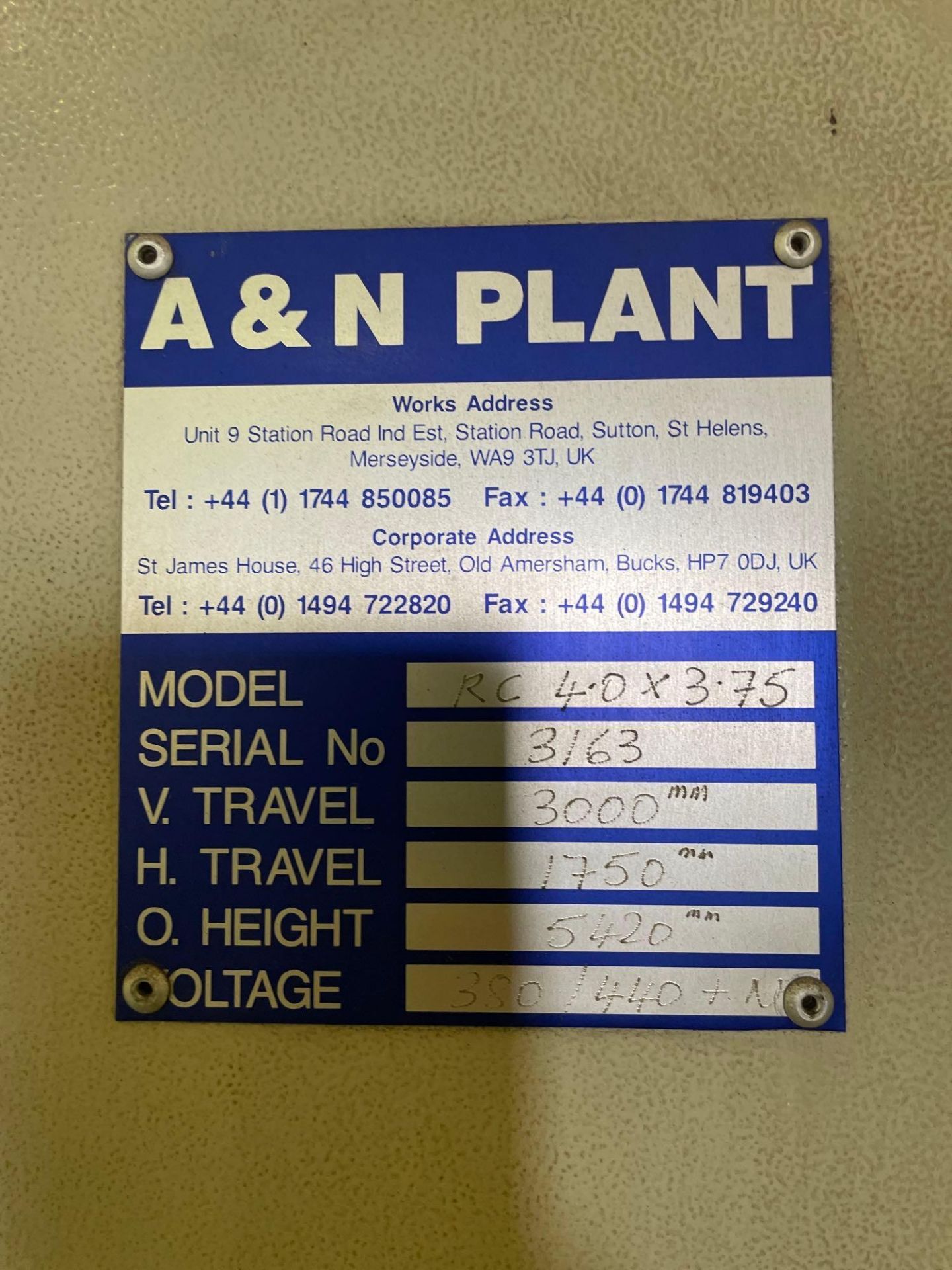 A&N Plant / Arc Specialties Model RC40X3.75 Cladding Machine - Image 13 of 19