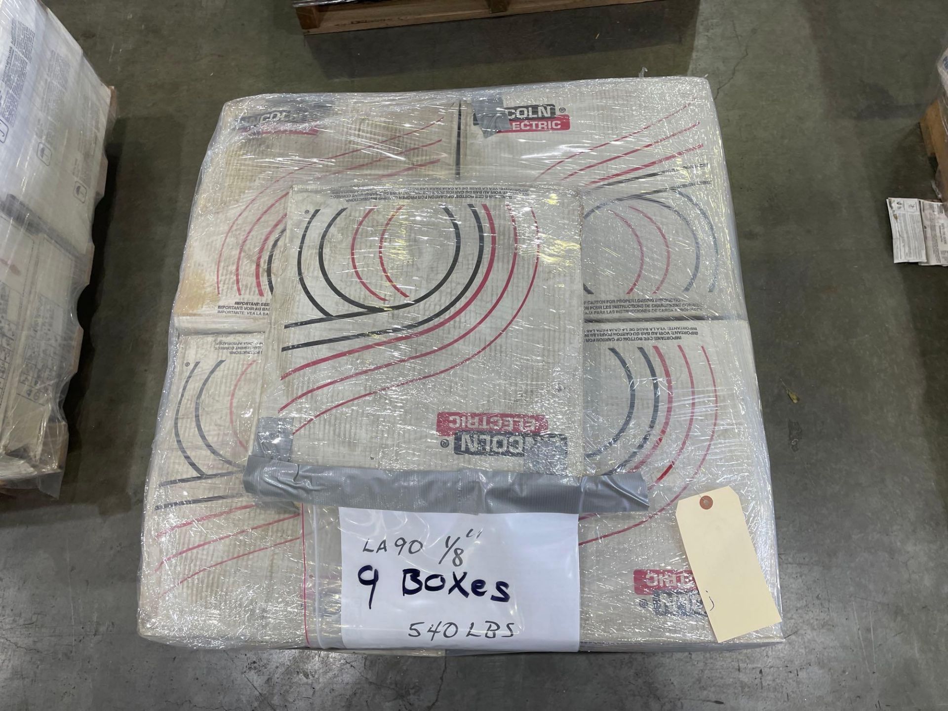 9 Boxes of Lincoln Electric LA90 1/8” Welding Wire - Image 2 of 4