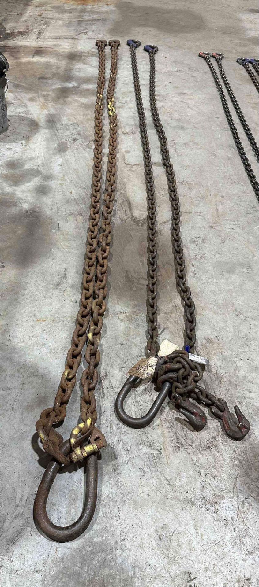 Lot of 2 Chains with Hooks, Assorted Lengths