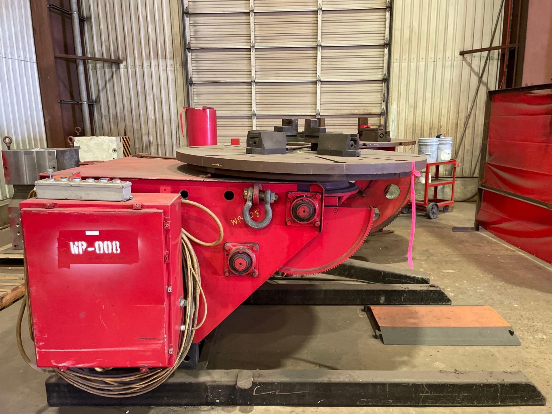 60” Aronson Tilting Welding Positioner, Foot Pedal Activated, Heavy Duty Base - Image 2 of 10