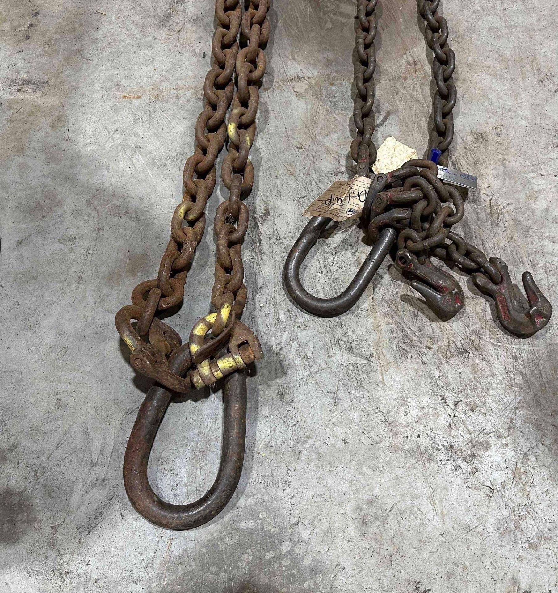 Lot of 2 Chains with Hooks, Assorted Lengths - Image 2 of 6
