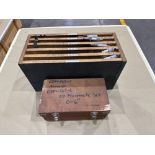 Lot of 2 Boxes of Micrometers, Assorted Mitutoyo and Starrett. See Detail, See Photo