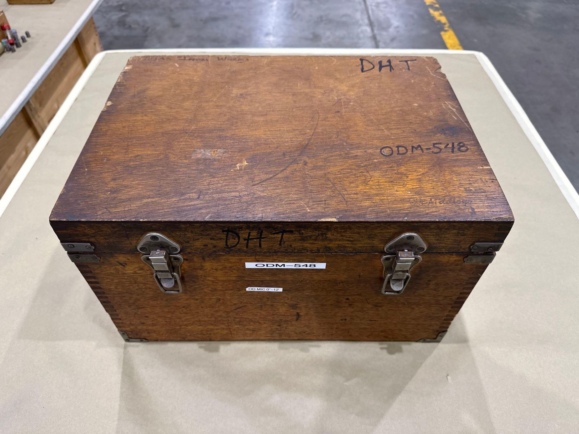 Mitutoyo OD Micrometer Set, Range 1-12" in wood box - Image 2 of 6