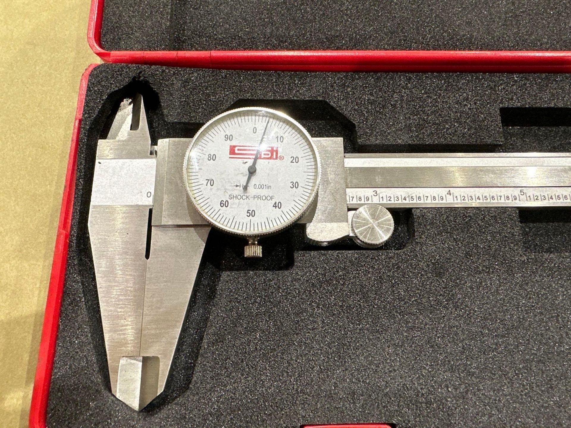 Lot of 2: (1) Allen External Lead Gauge No.5690-0, (1) SPI Dial Caliper #15-899-8. See Detail - Image 6 of 10