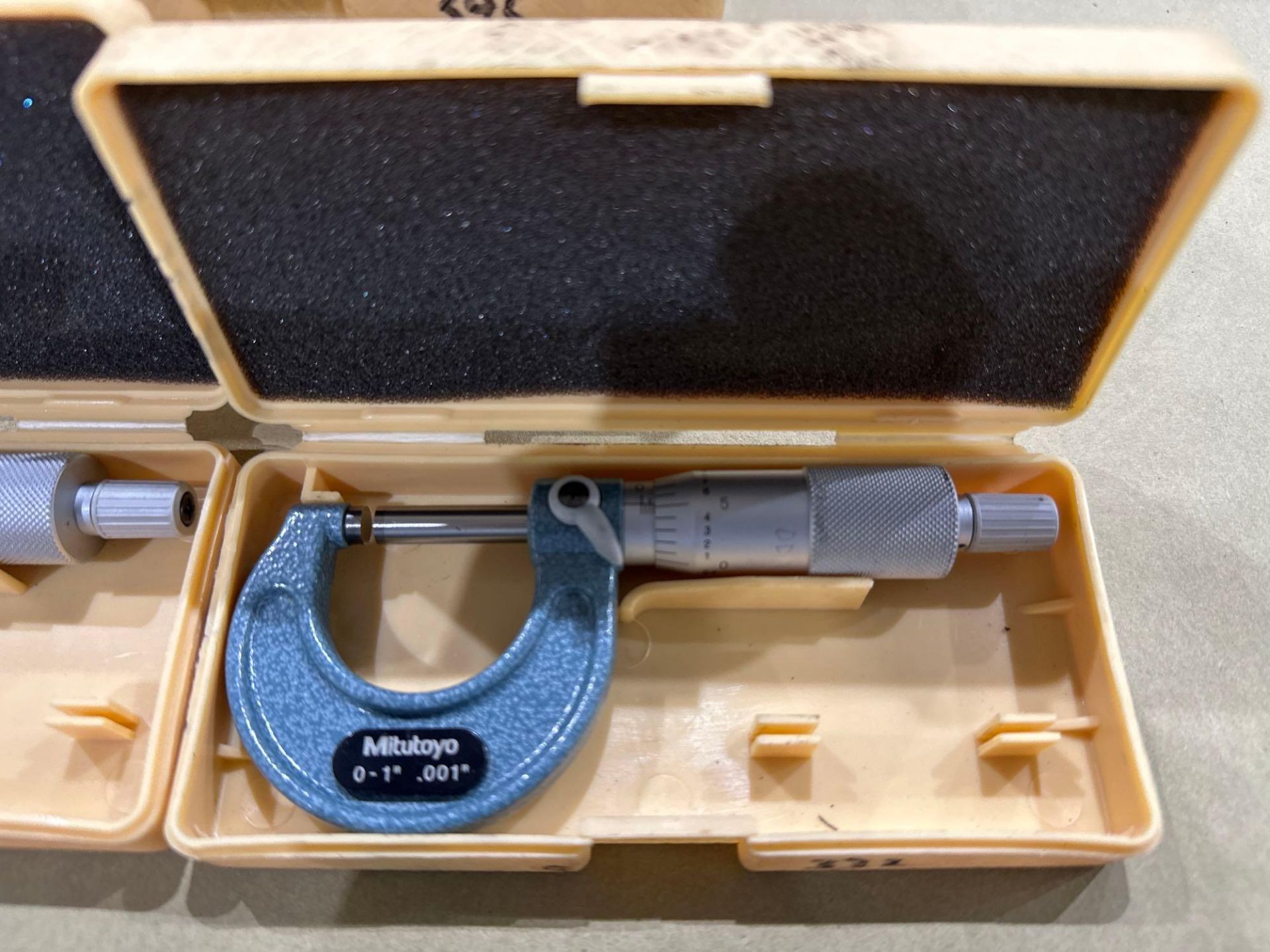 Lot of 12: Mitutoyo Mechanical OD Micrometer M110-1”, 0-1” Range, .001” Graduation, in plastic boxes - Image 5 of 7