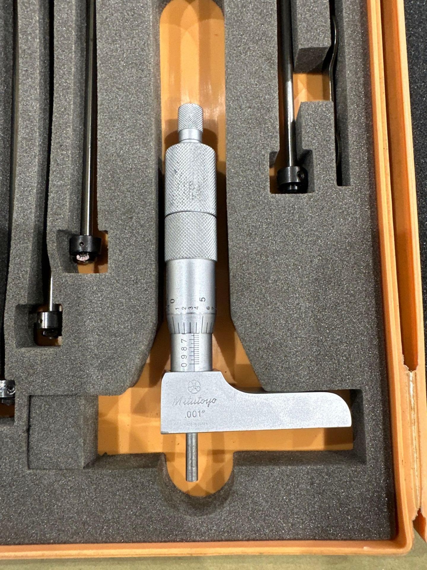 Lot of 2: (1) Mitutoyo Mech. Depth Micrometer, (1) Insize Tubular Inside Micrometer - Image 4 of 12