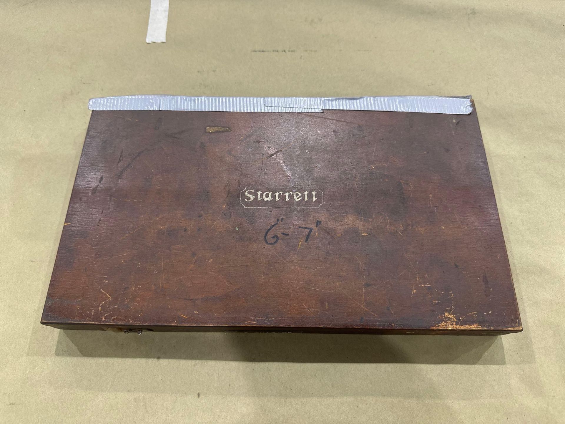 Starrett O.D Micrometer Set No.436,  7–8” Range in wood case. See Photo. - Image 2 of 8