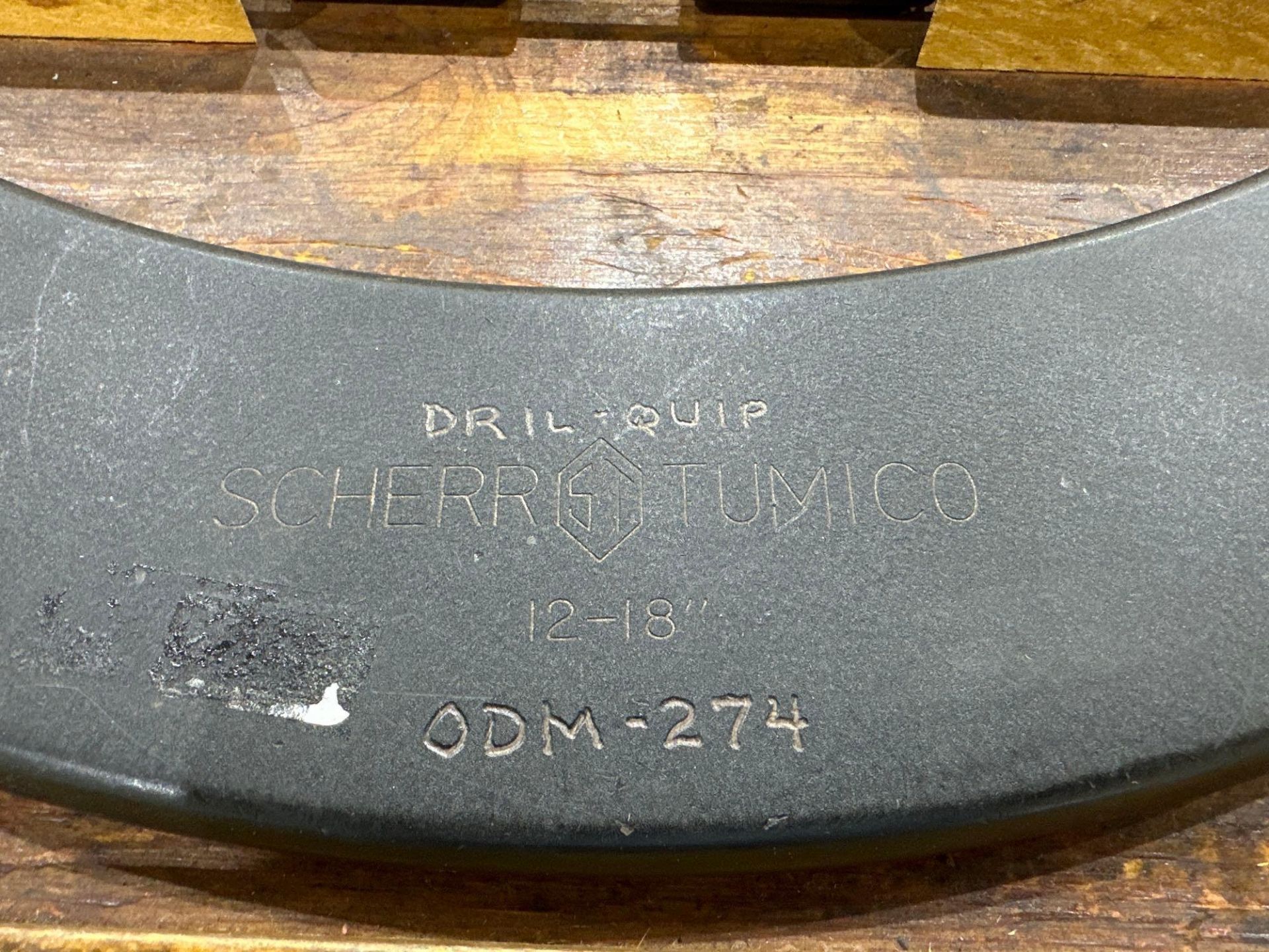 Scherr-Tumico OD Micrometer Set, 12" - 18" Range with interchangeable anvils, in wood case - Image 6 of 8