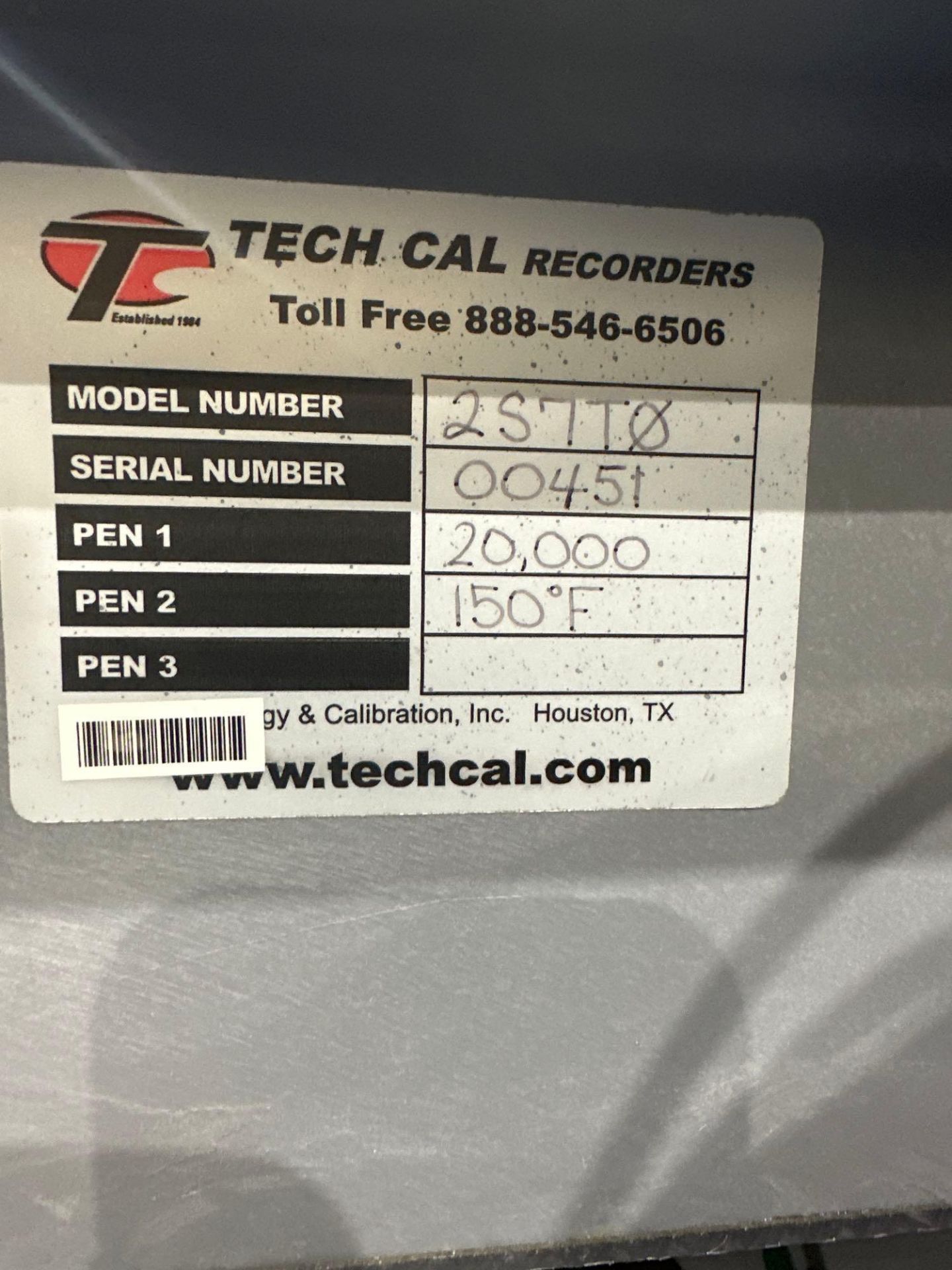 Lot of 6 Chart Recorders. Max PSI Range From: 10,000–30,000. See Photo. - Image 11 of 14