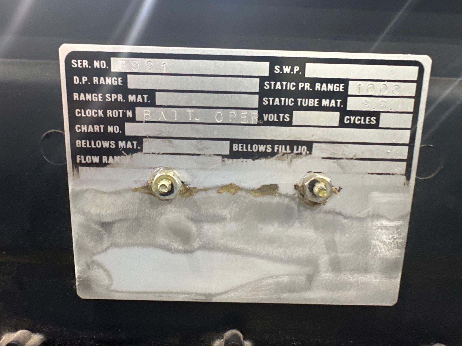 Lot of 3 Chart Recorder Hydro Test. Max PSI Range From: 1,000–30,000. See Photo. - Image 3 of 11