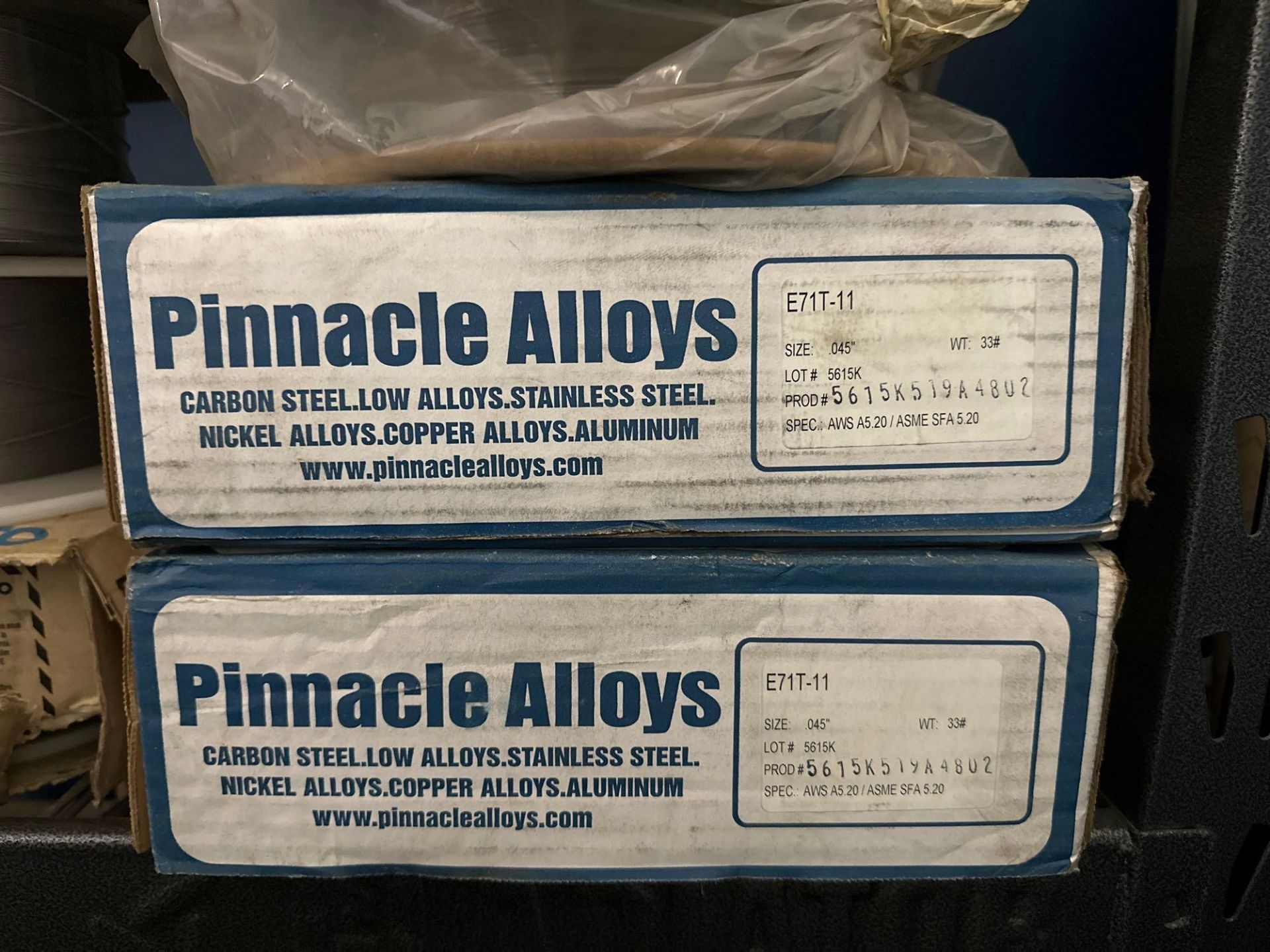 Lot of 11 Boxes of Welding Wire (Pinnacle, Kobelco, Lincoln) - Image 2 of 10