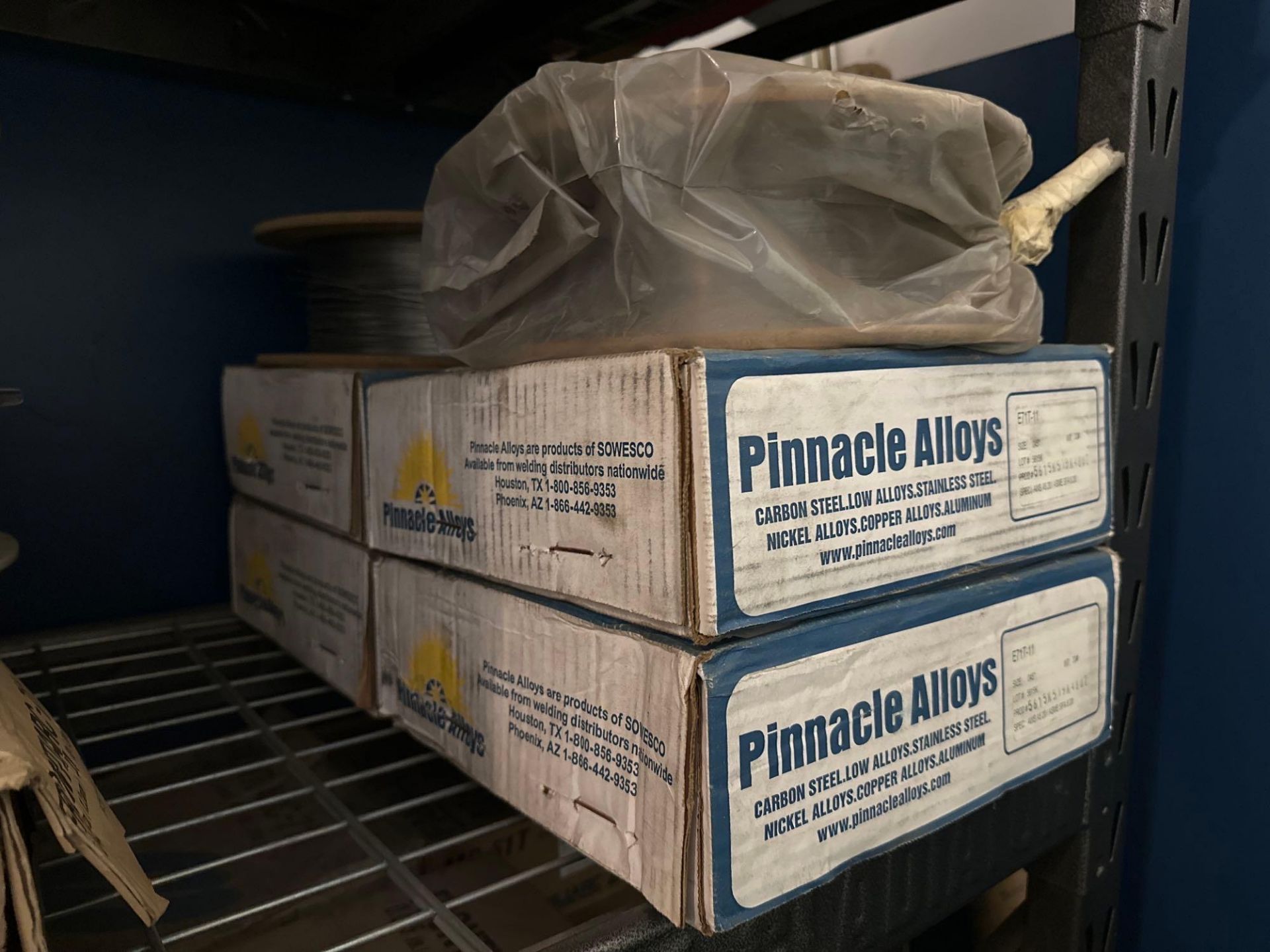 Lot of 11 Boxes of Welding Wire (Pinnacle, Kobelco, Lincoln) - Image 3 of 10