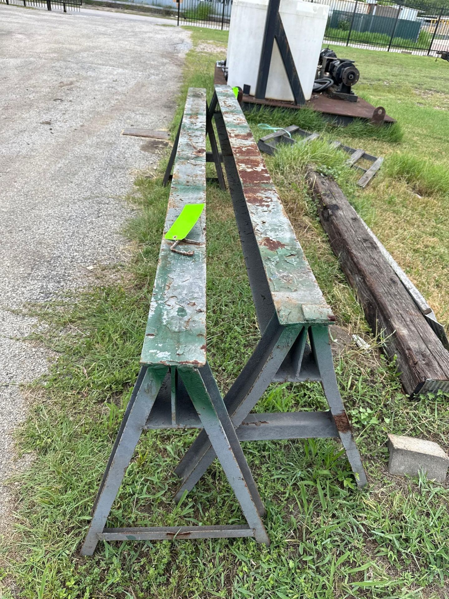 Lot of 2 Heavy Duty Saw Horses: 120” X 5 1/2” X 32” - Image 4 of 4