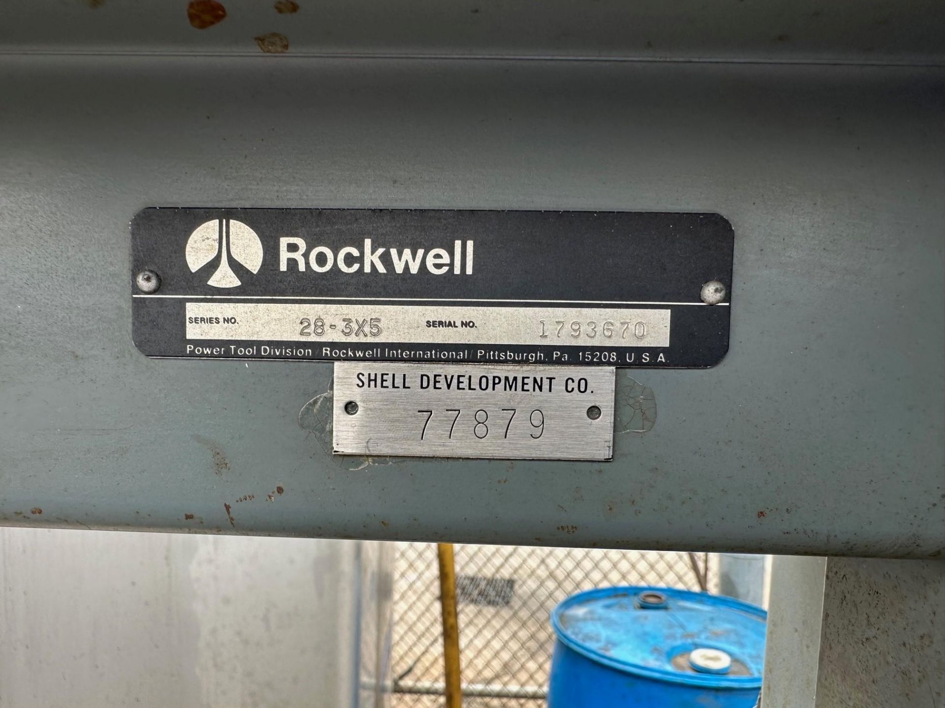 Rockwell Model 20 Vertical Bandsaw with Rockwell Blade Welder - Image 6 of 7