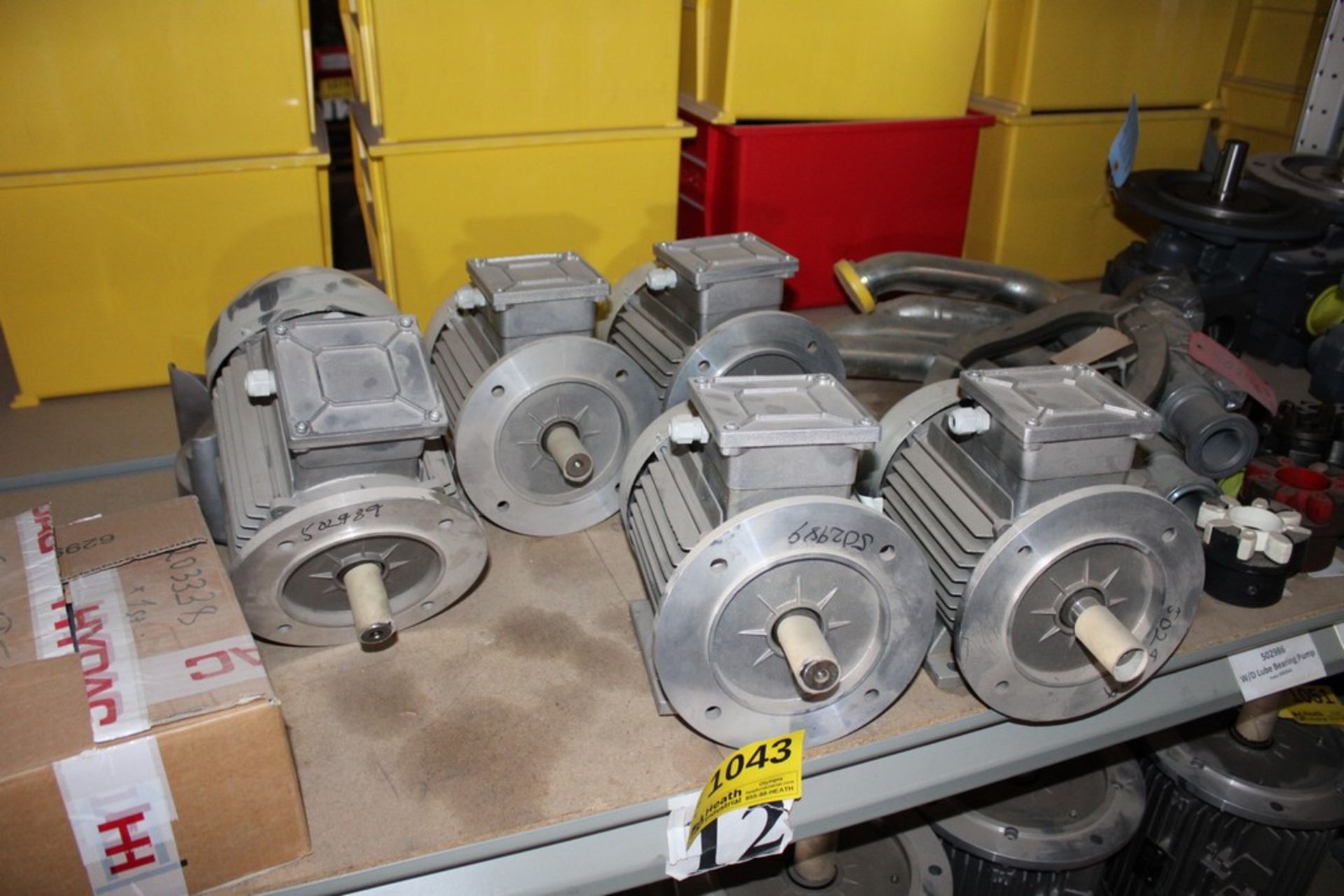 ELECTRIC MOTORS AND GEAR CONVERTERS ON SHELF - Image 3 of 5