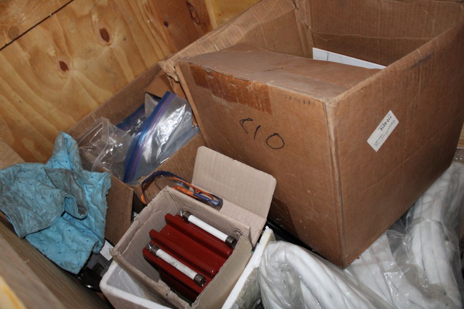 COUPLINGS, FUSES, HARDWARE, GREASER, ETC. IN CRATE - Image 3 of 4