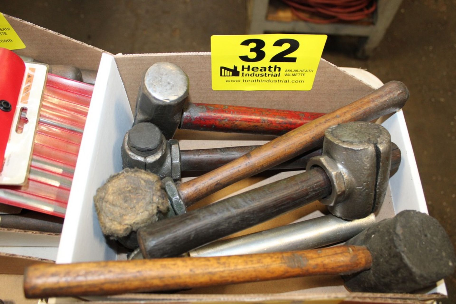 (5) MALLETS & (1) MINI-SLEDGE HAMMER IN BOX