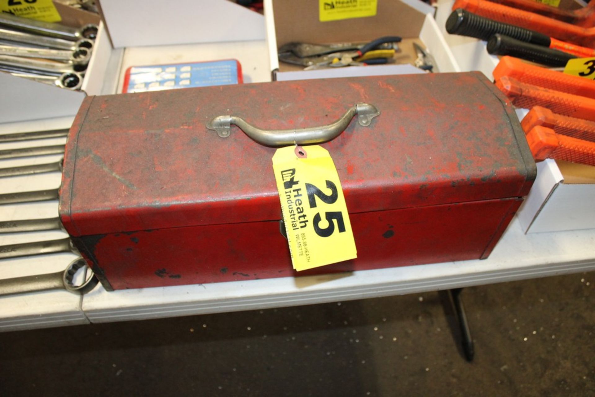 TOOL BOX WITH MACHINE WRENCHES - Image 2 of 2