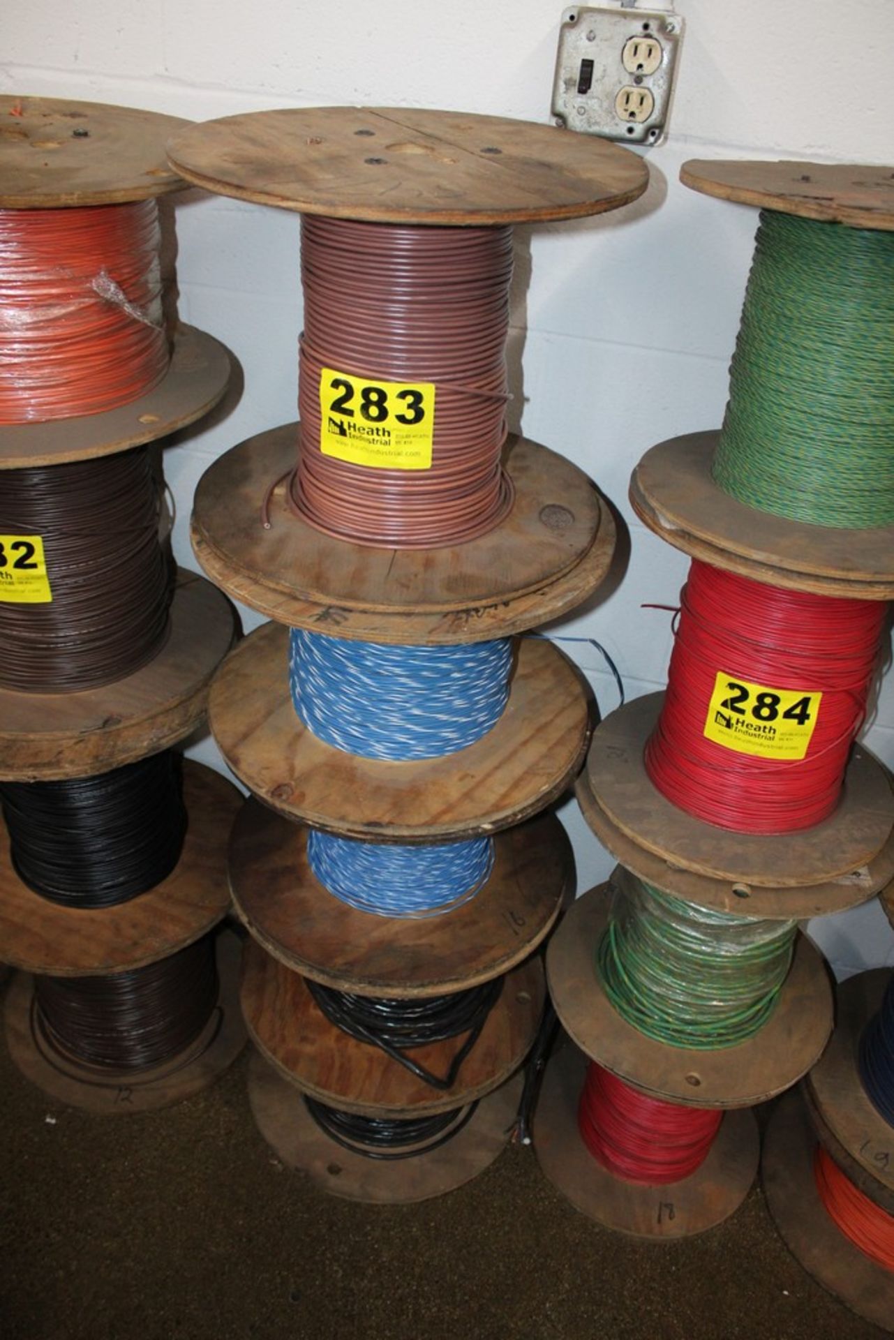 (5) SPOOLS ELECTRICAL WIRE