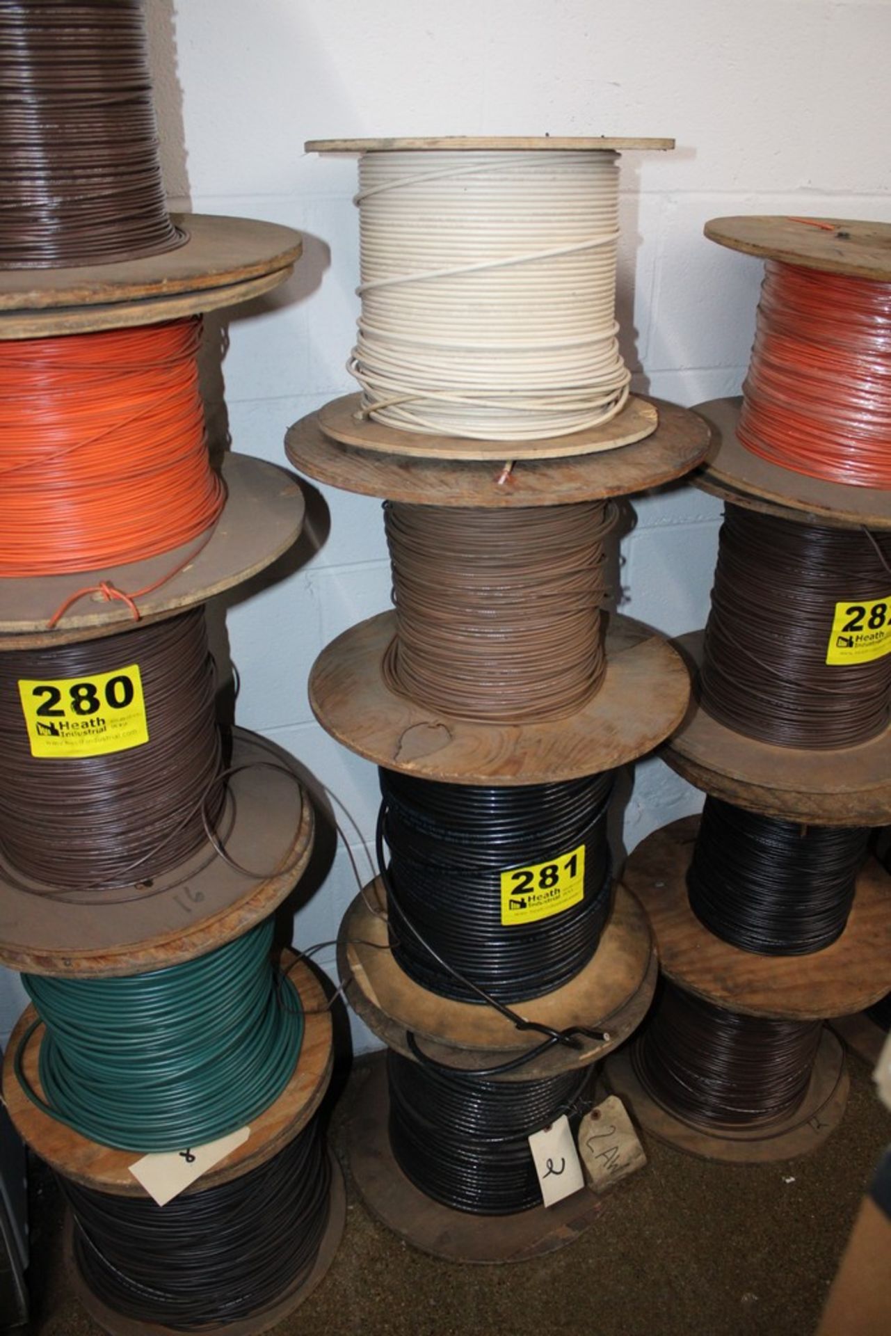 (4) SPOOLS ELECTRICAL WIRE