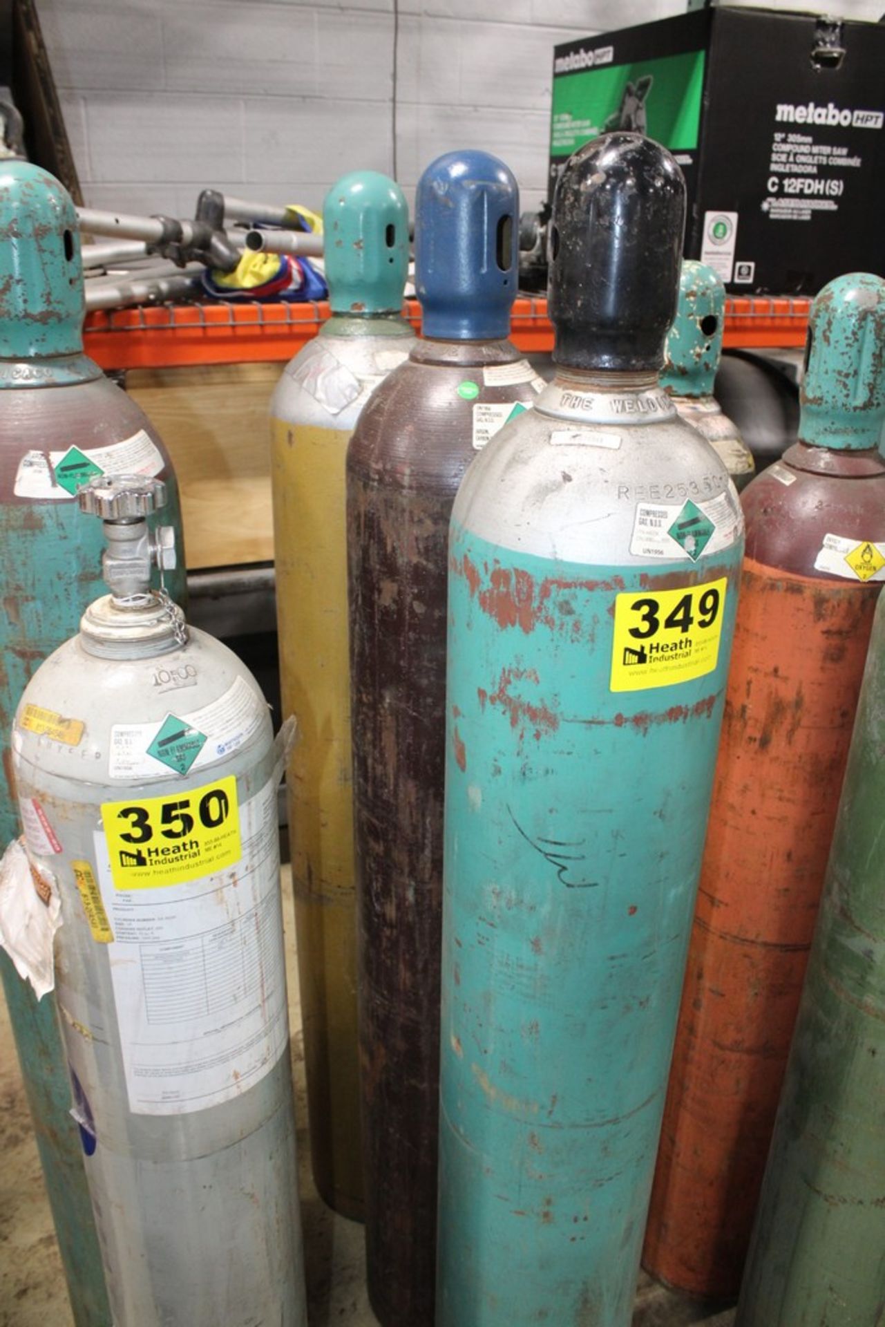 (3) COMPRESSED GAS CYLINDERS