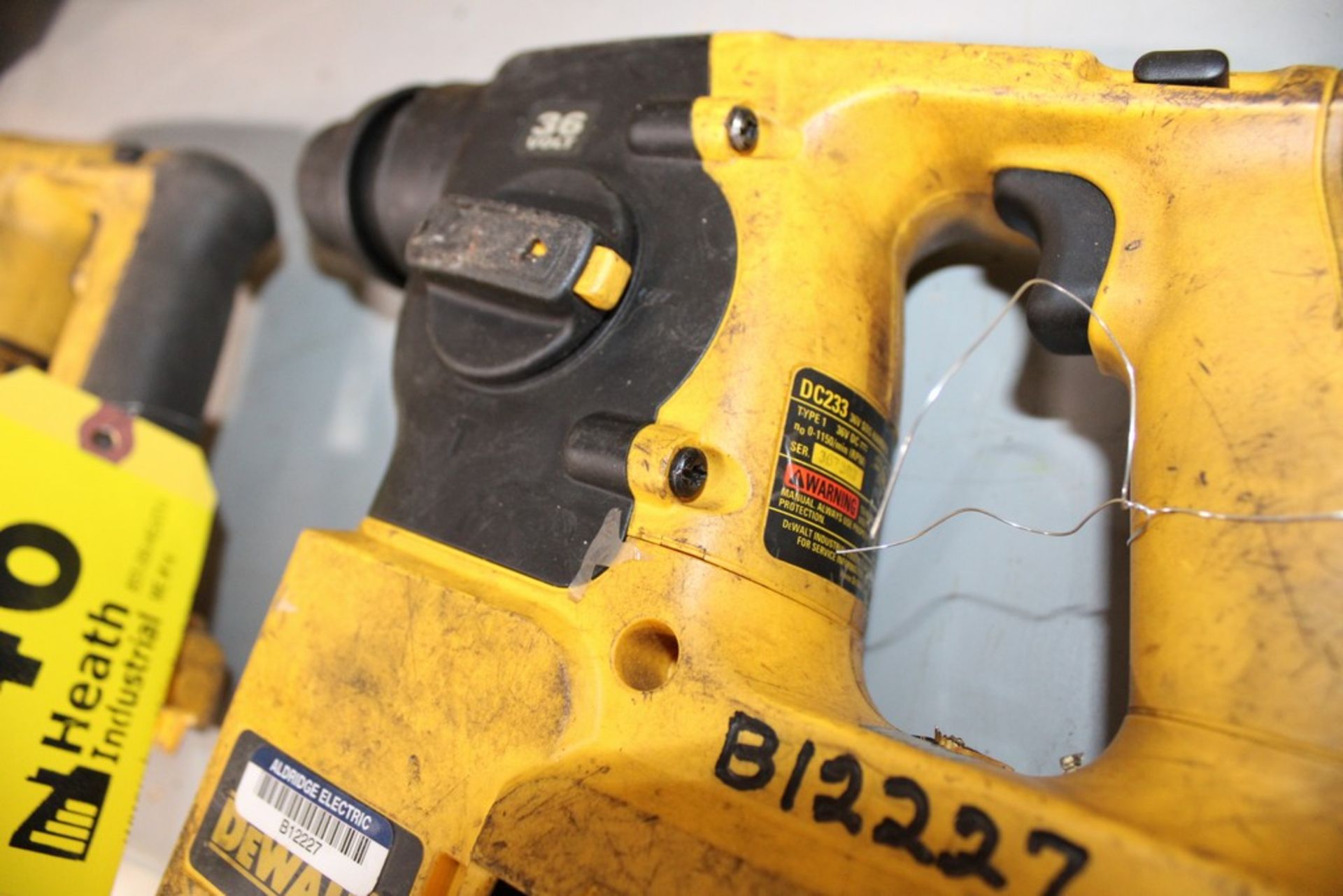 DEWALT MODEL DC233 36 VOLT SDS CORDLESS HAMMER DRILL (NO CHARGER OR BATTERY) - Image 2 of 2