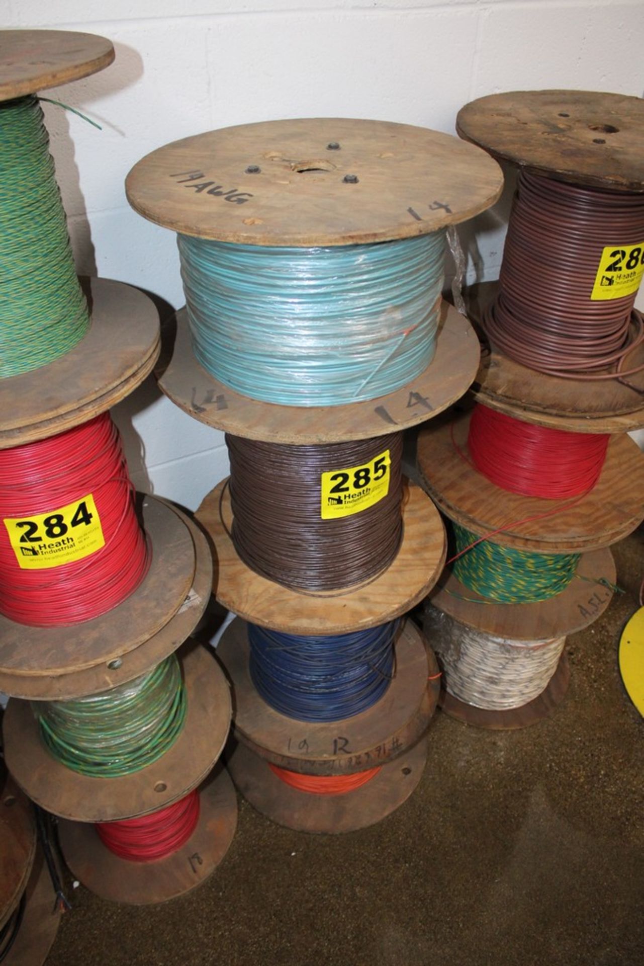 (4) SPOOLS ELECTRICAL WIRE