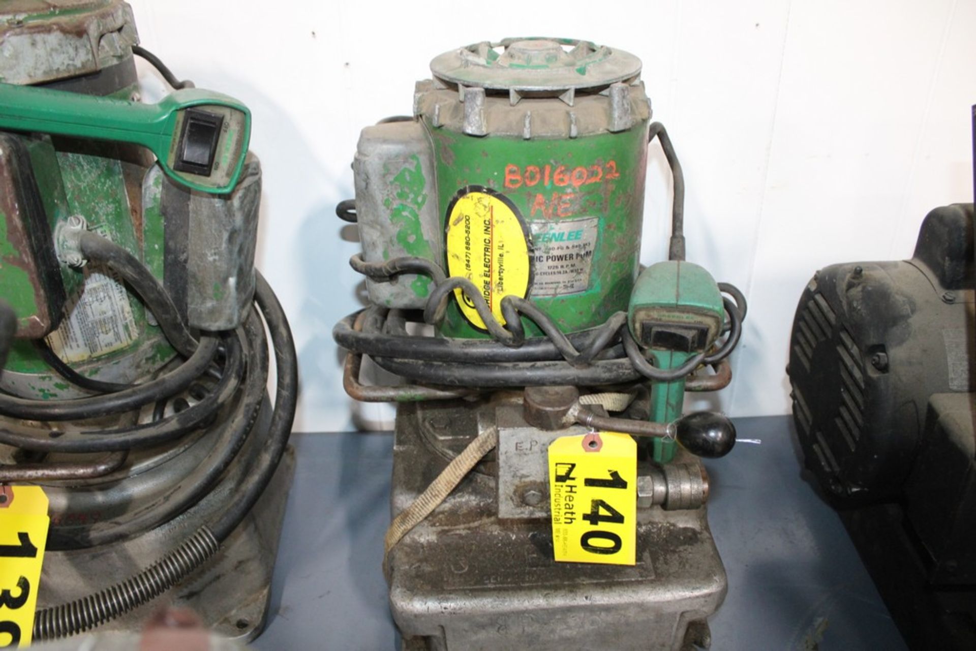 GREENLEE HYDRAULIC POWER PUMP