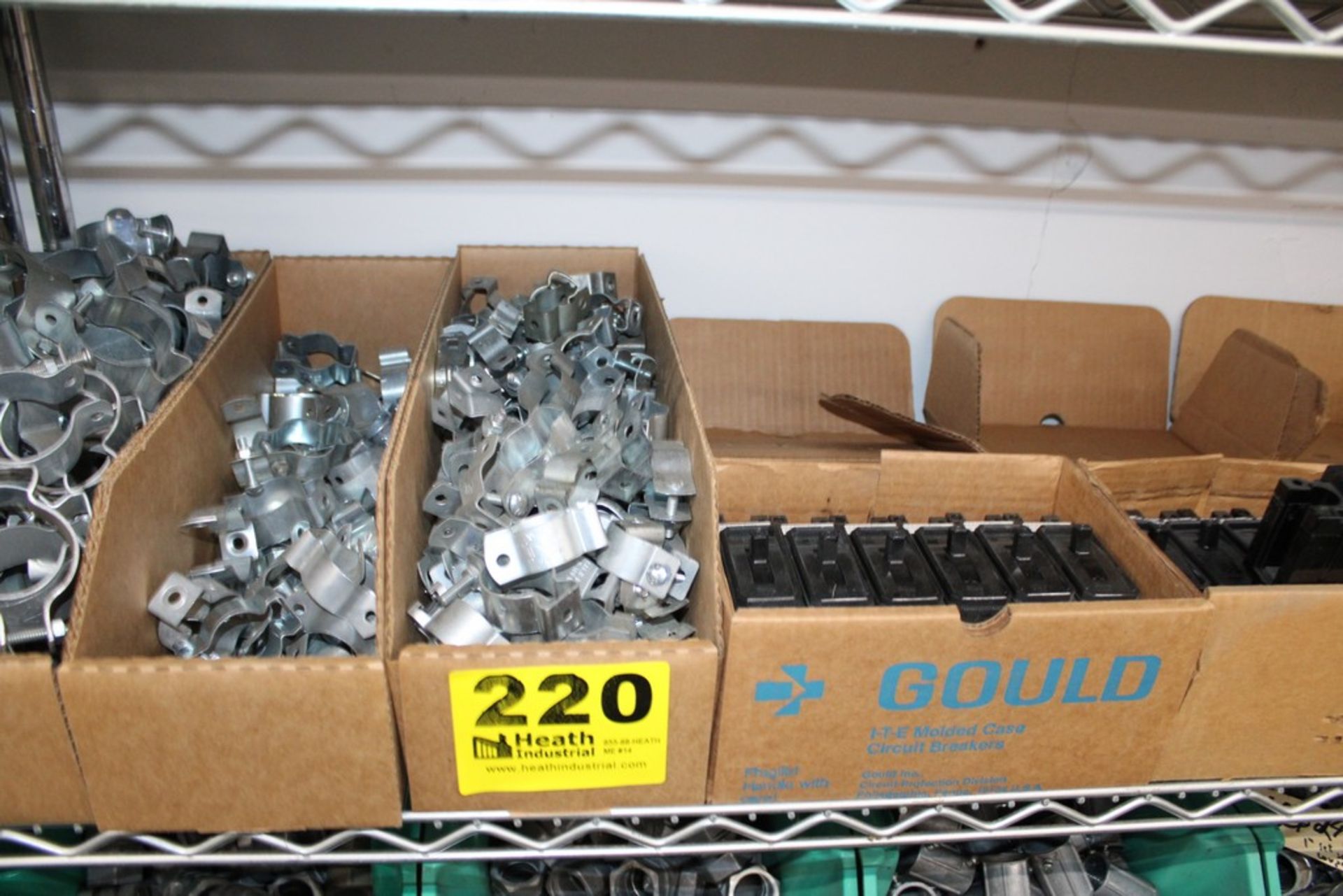 ASSORTED CONDUIT HANGERS ON SHELF - Image 2 of 4