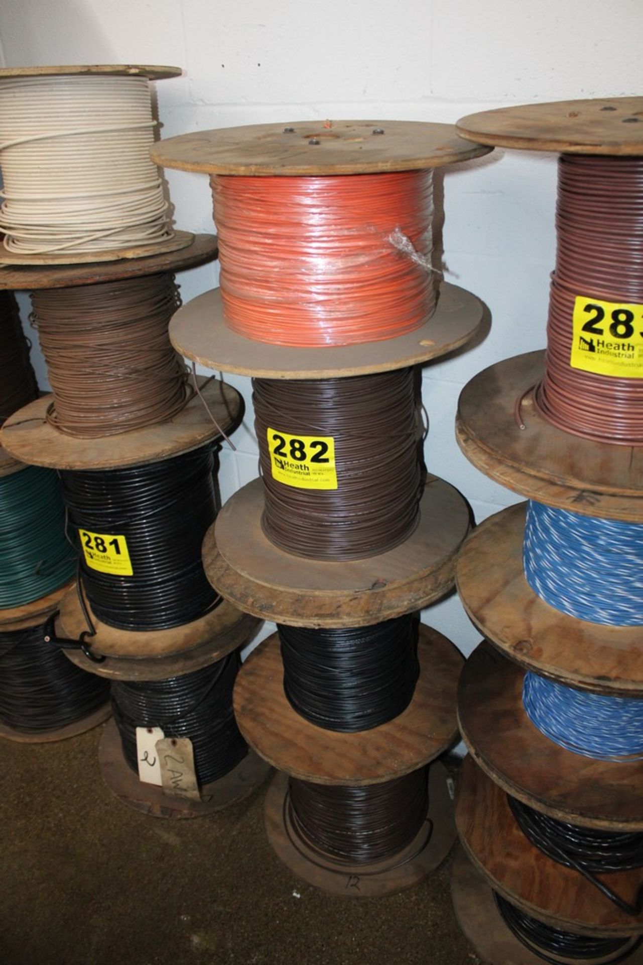 (4) SPOOLS ELECTRICAL WIRE