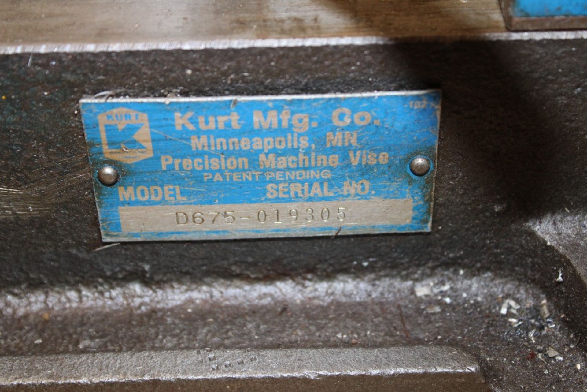 KURT MODEL D676 6" MILL VISE, - Image 2 of 2