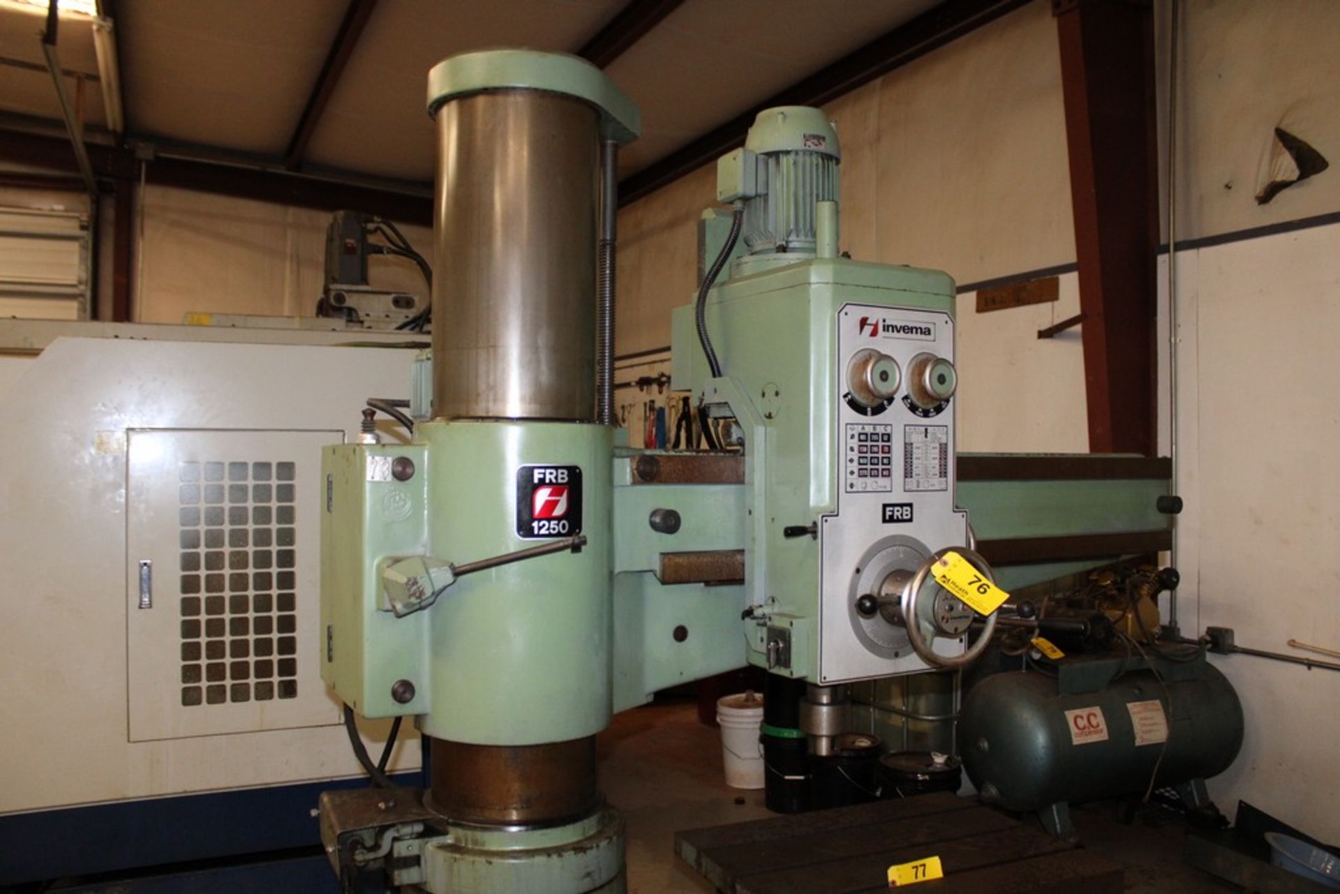 INVEMA MODEL FRB-1250 RADIAL ARM DRILL, 48" ARM, SPINDLE SPEEDS 52 TO 2270 RPM - Image 5 of 9