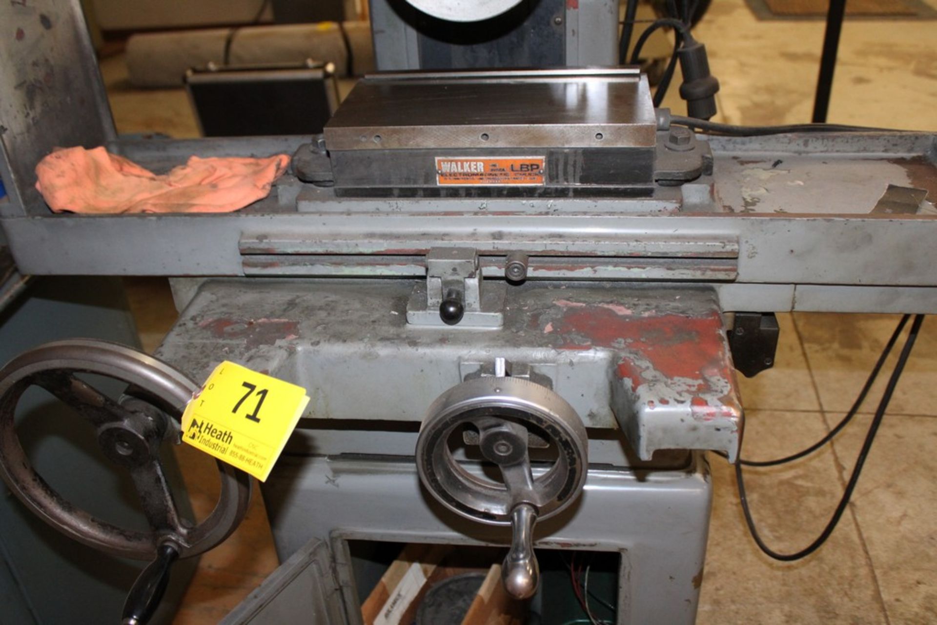 YUASA MODEL RX-614 6" X 12" HAND FEED SURFACE GRINDER WITH WALKER FINE LBP ELECTROMAGNETIC CHUCK, - Image 5 of 6