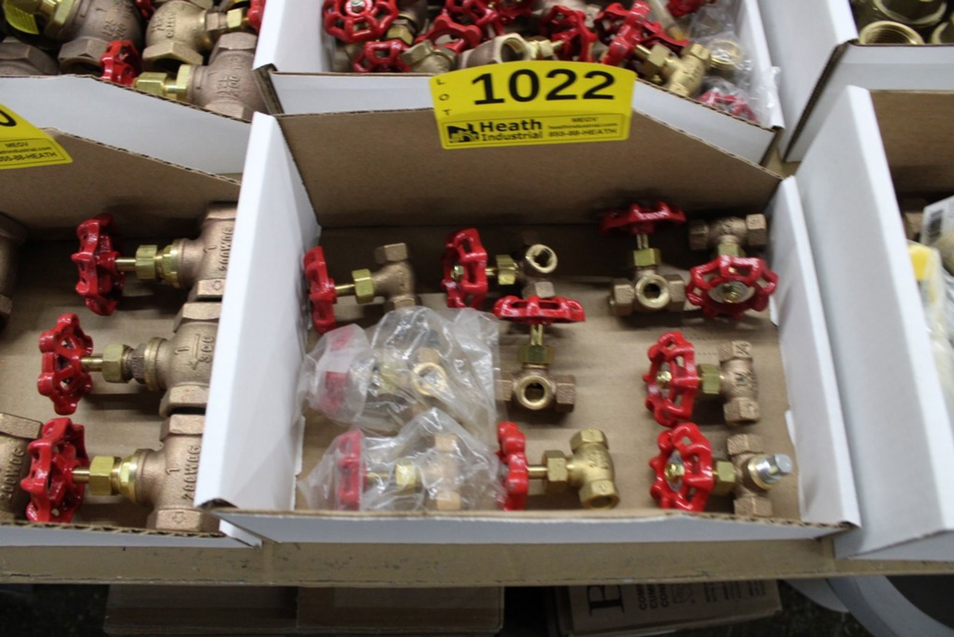 (10) 1/4" BRASS ANGLE VALVES