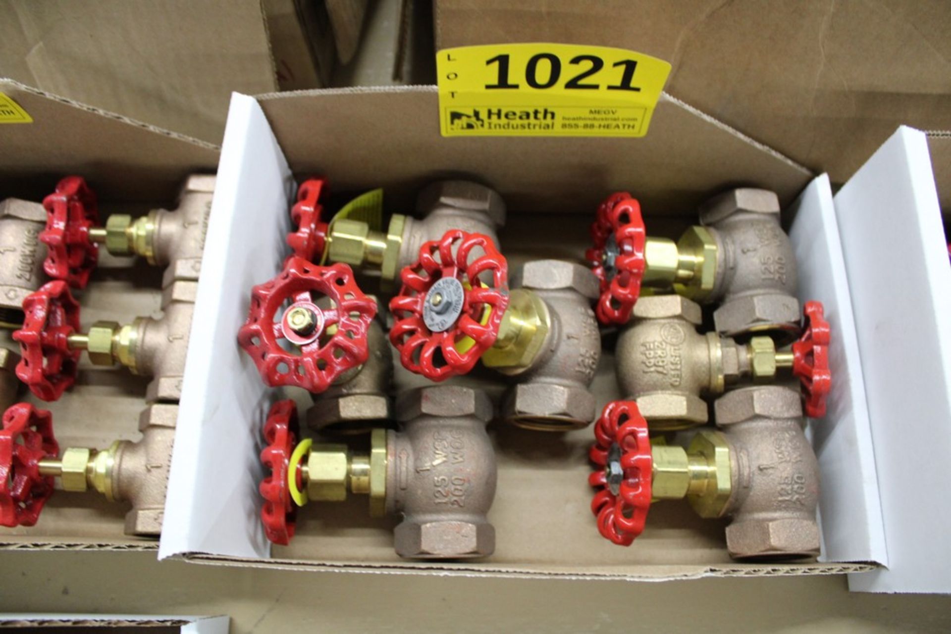 (7) 1" BRASS ANGLE VALVES