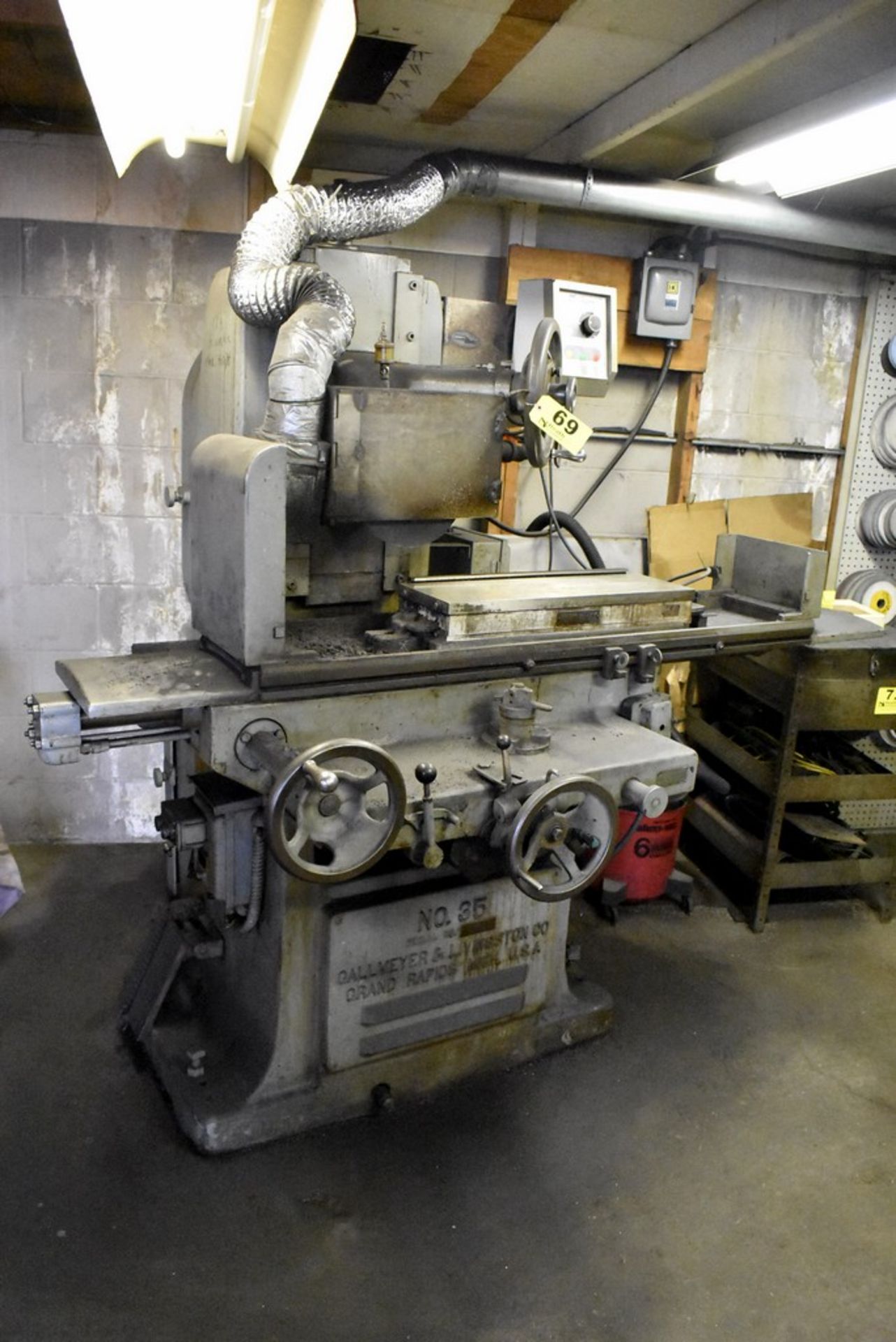 Gallmeyer and Livingston Model 35 Hydraulic Feed Surface Grinder - Equipped With Walker 8" x 24"