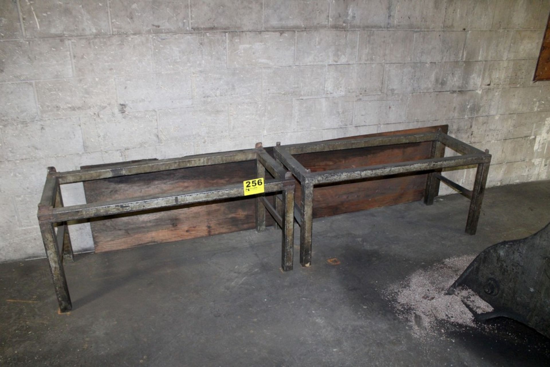 (2) Steel Stacking Material Stands 48" x 20" x 21" H
