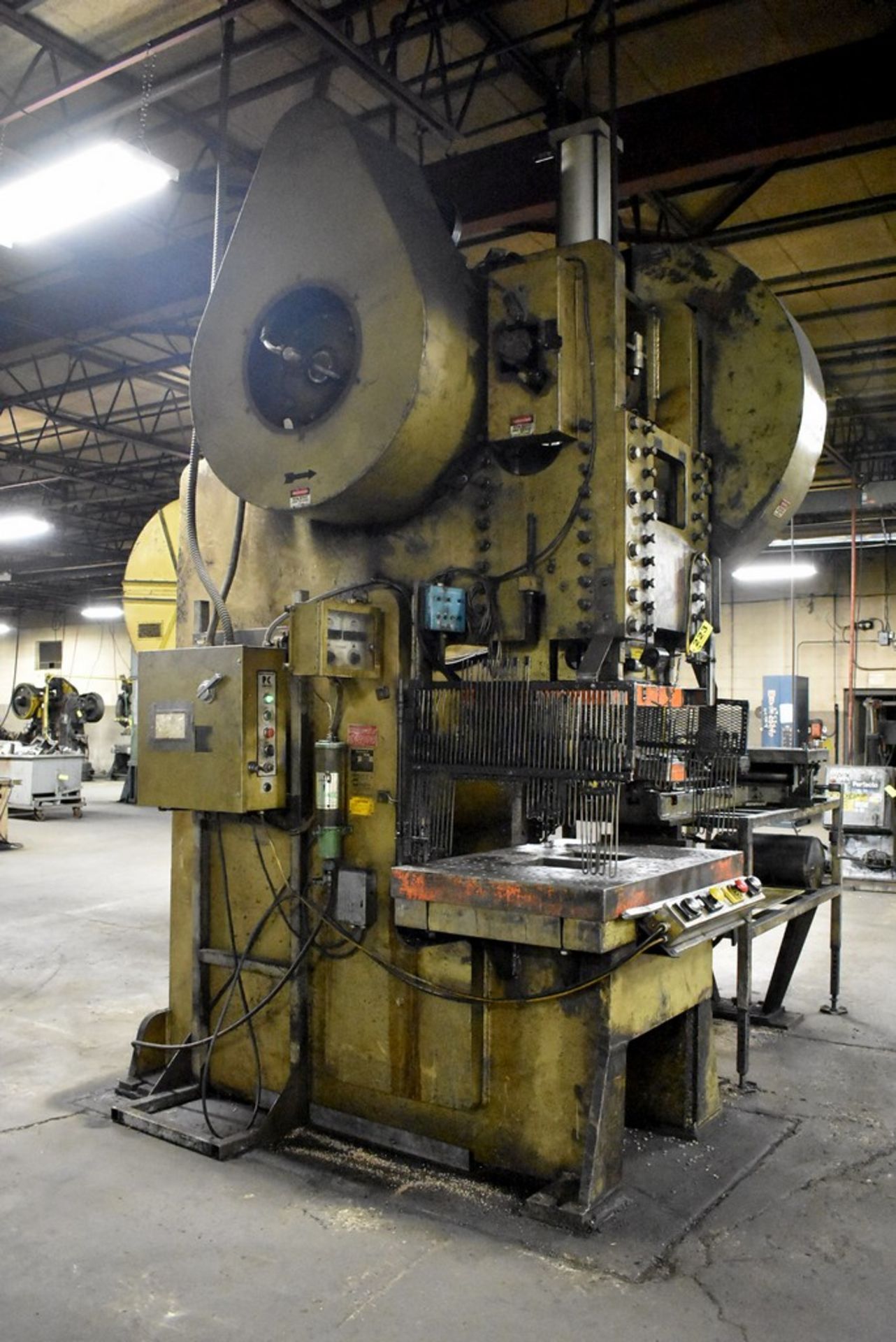 Rousselle Model G1-200 Back Geared Gap Frame Punch Press, 200 Ton - 8" Stroke - 32" x 50" Bed Area - - Image 2 of 11