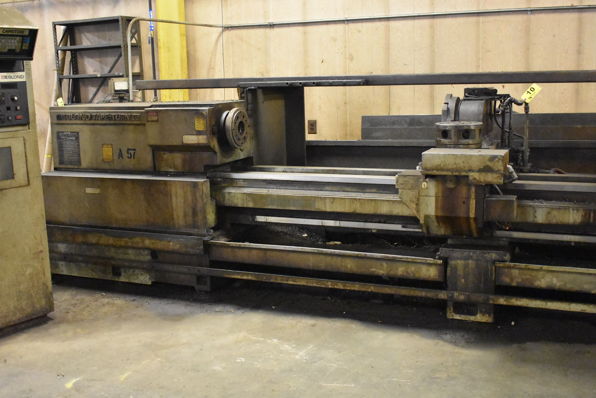 LEBLOND 22" X 120" NC TAPE LATHE, S/N TC-IV-254 - Image 14 of 22