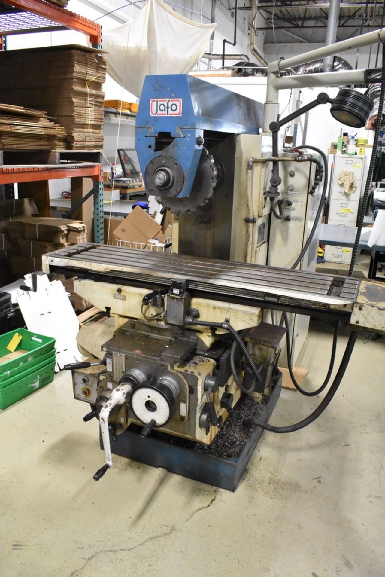 JA-FO / TOOLMEX MODEL FWF-32 VARIABLE SPEED HORIZONTAL MILLING MACHINE S/N 2080, ARBOR SUPPORT - Image 2 of 10