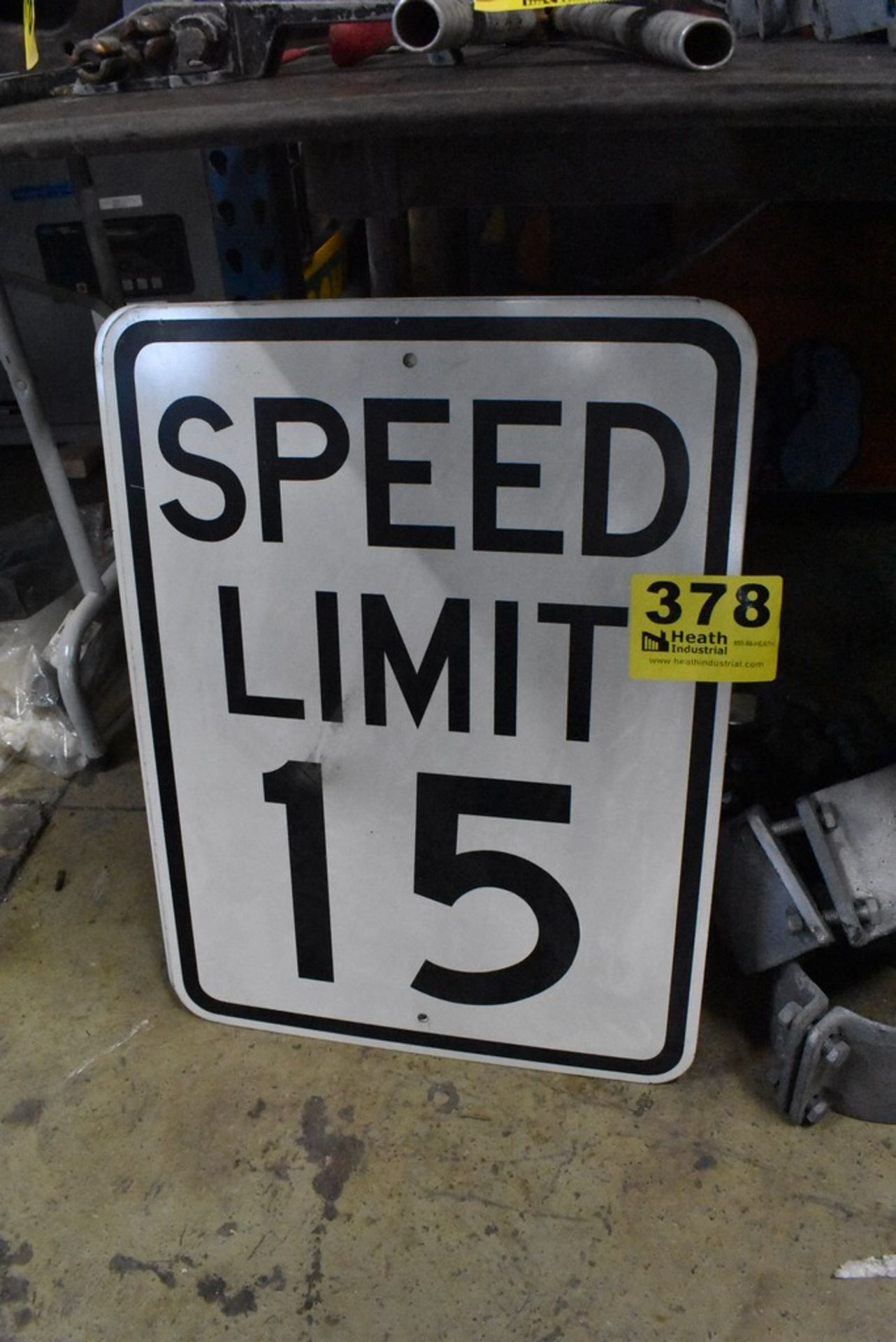 (4) ASSORTED 15MPH SPEED SIGNS